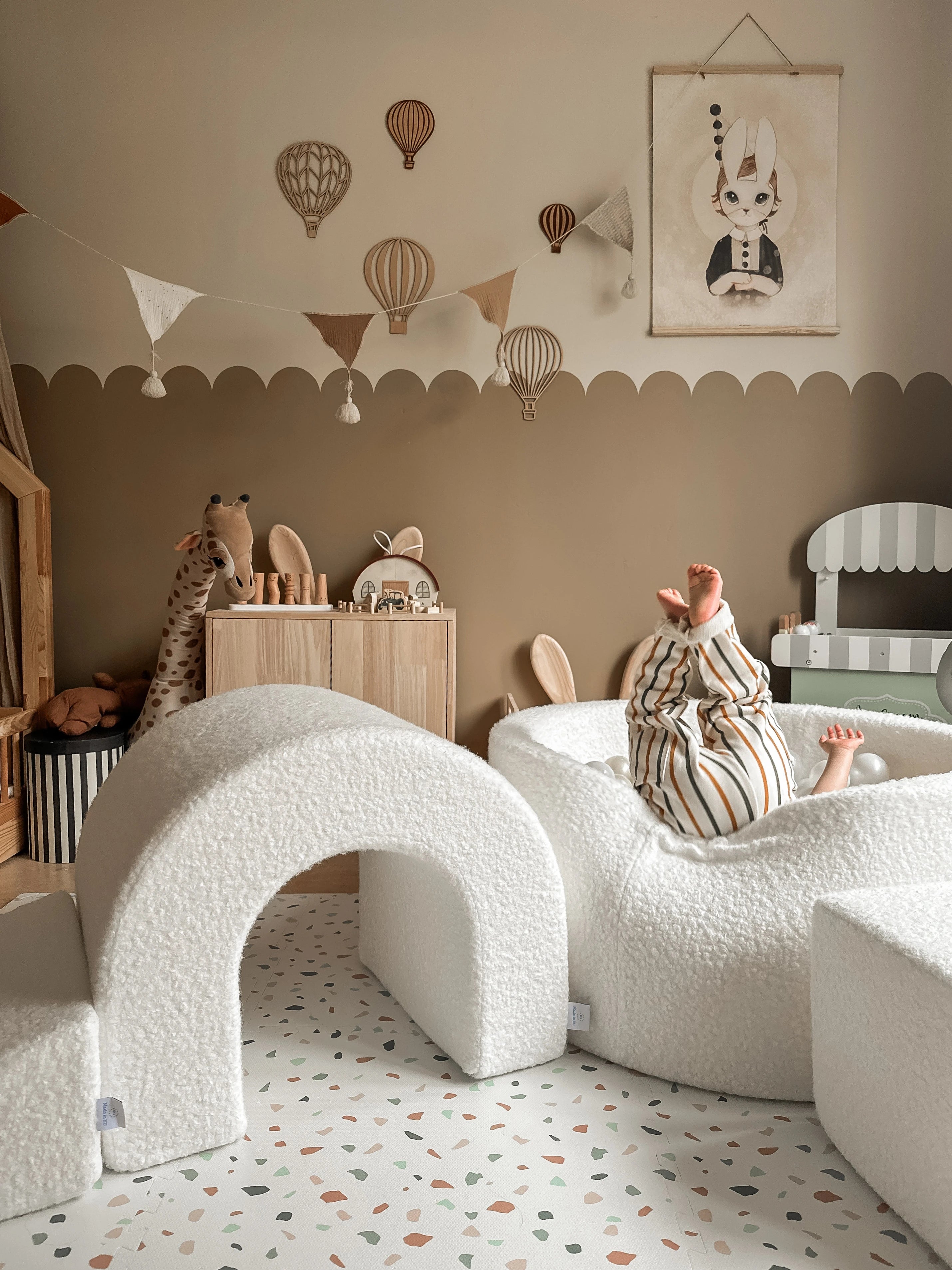 Aire de jeux en mousse