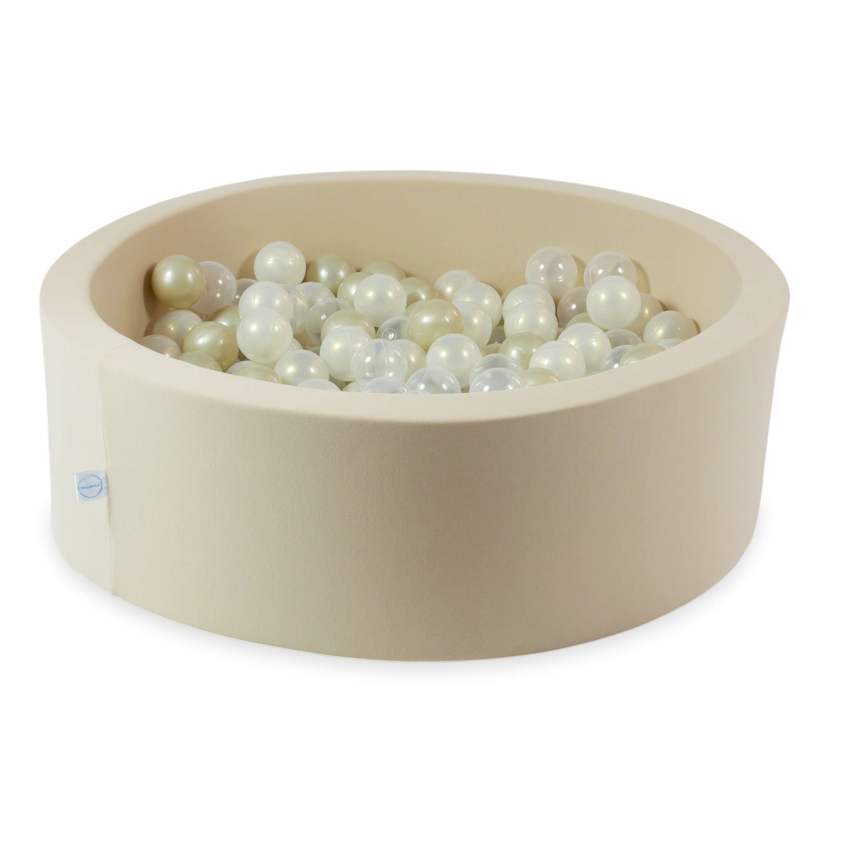 Piscine à balles en beige 90x30 cm avec 200 balles