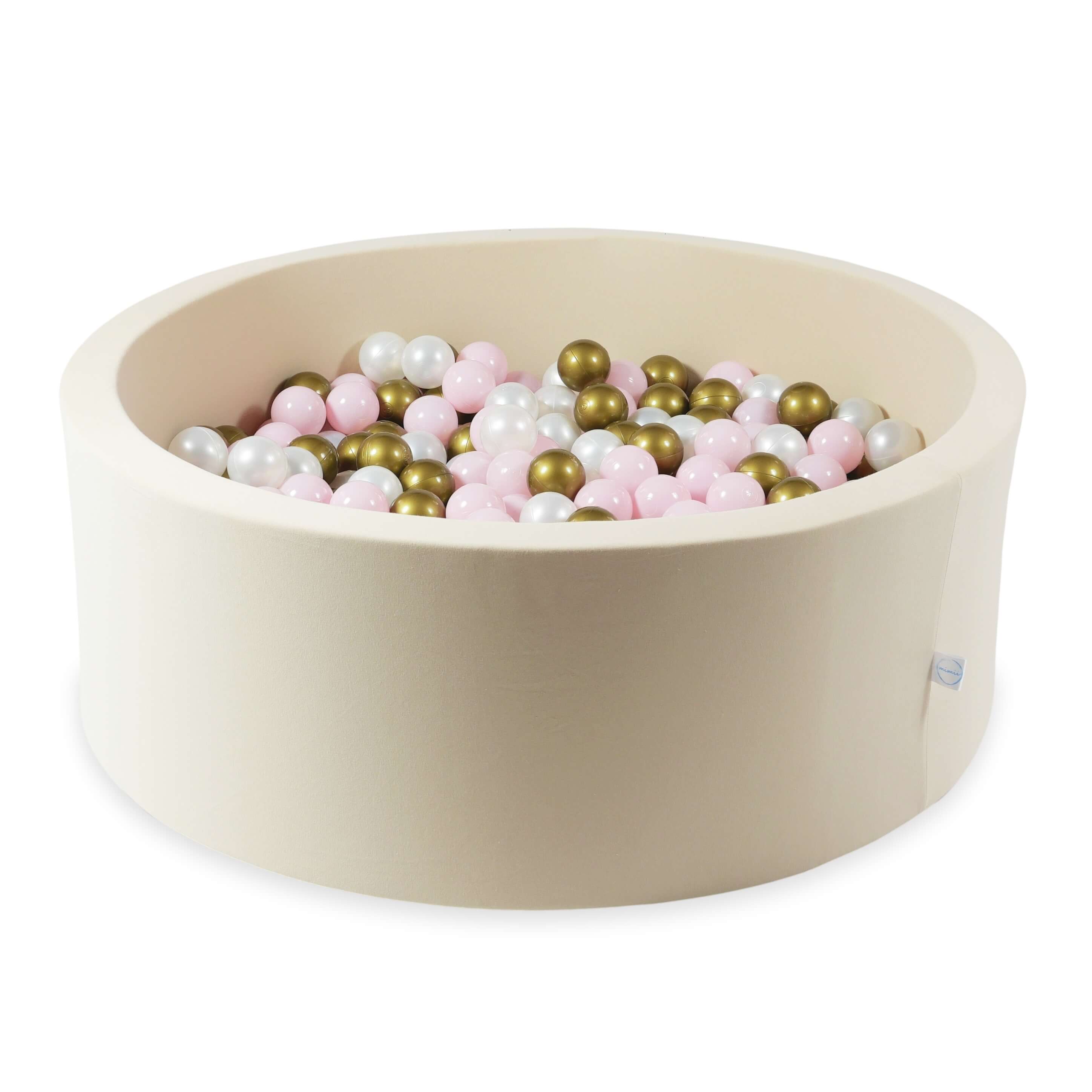 Piscine à balles en beige 110x40 cm avec 500balles