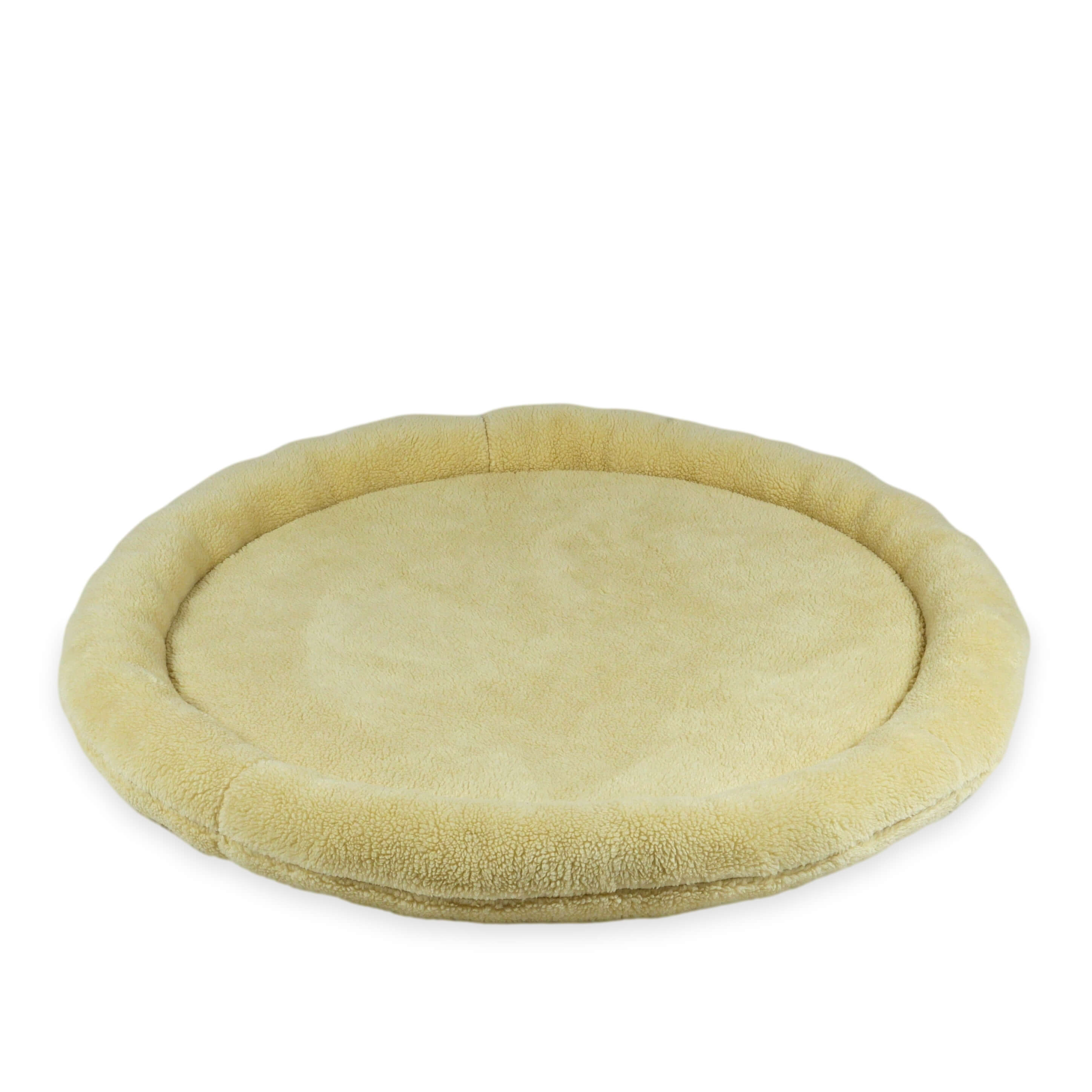 Tapis de jeu bébé nid 120 cm en teddy beige