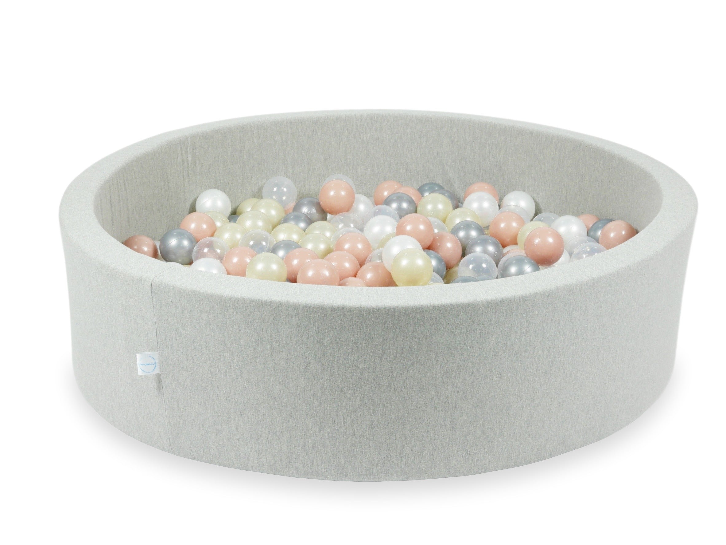 Piscine à balles en gris clair 110x30 cm avec 400 balles