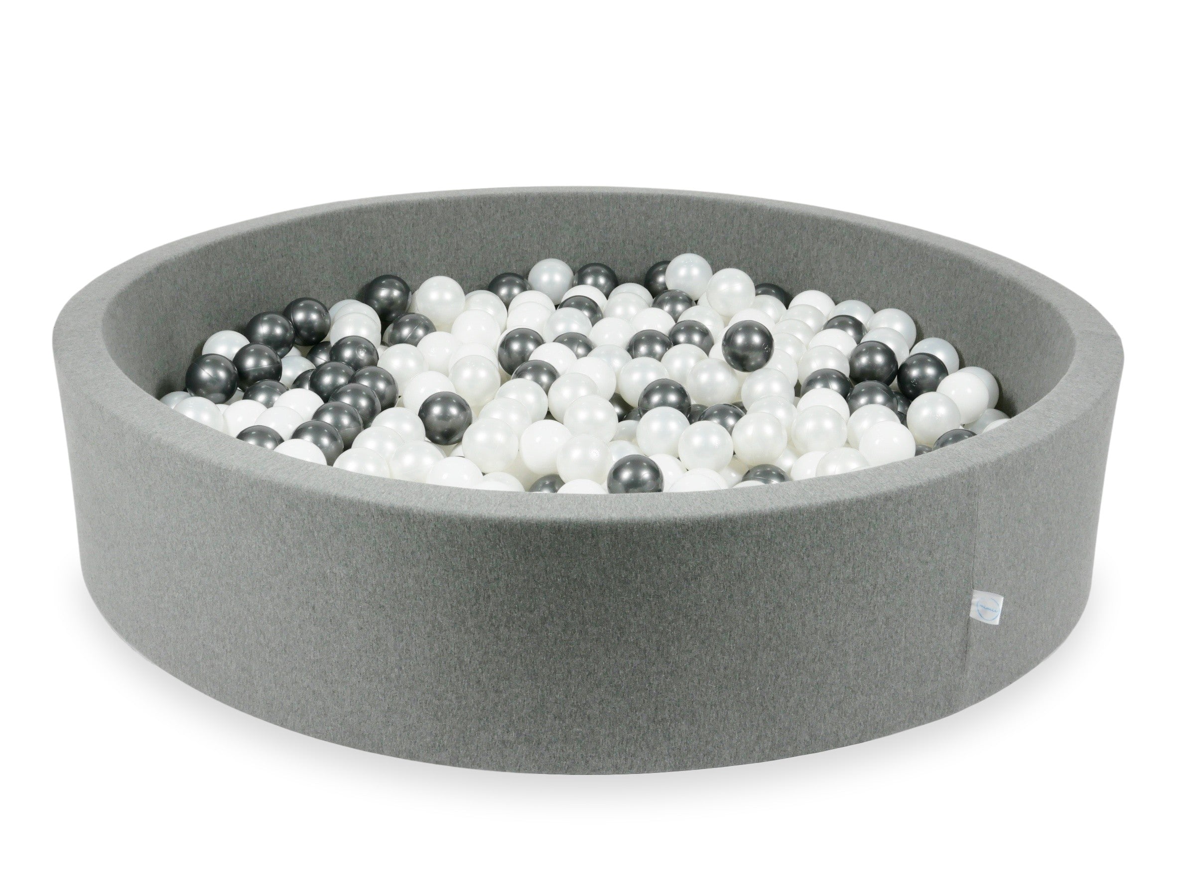 Piscine à balles en gris 130x30 cm avec 600 balles