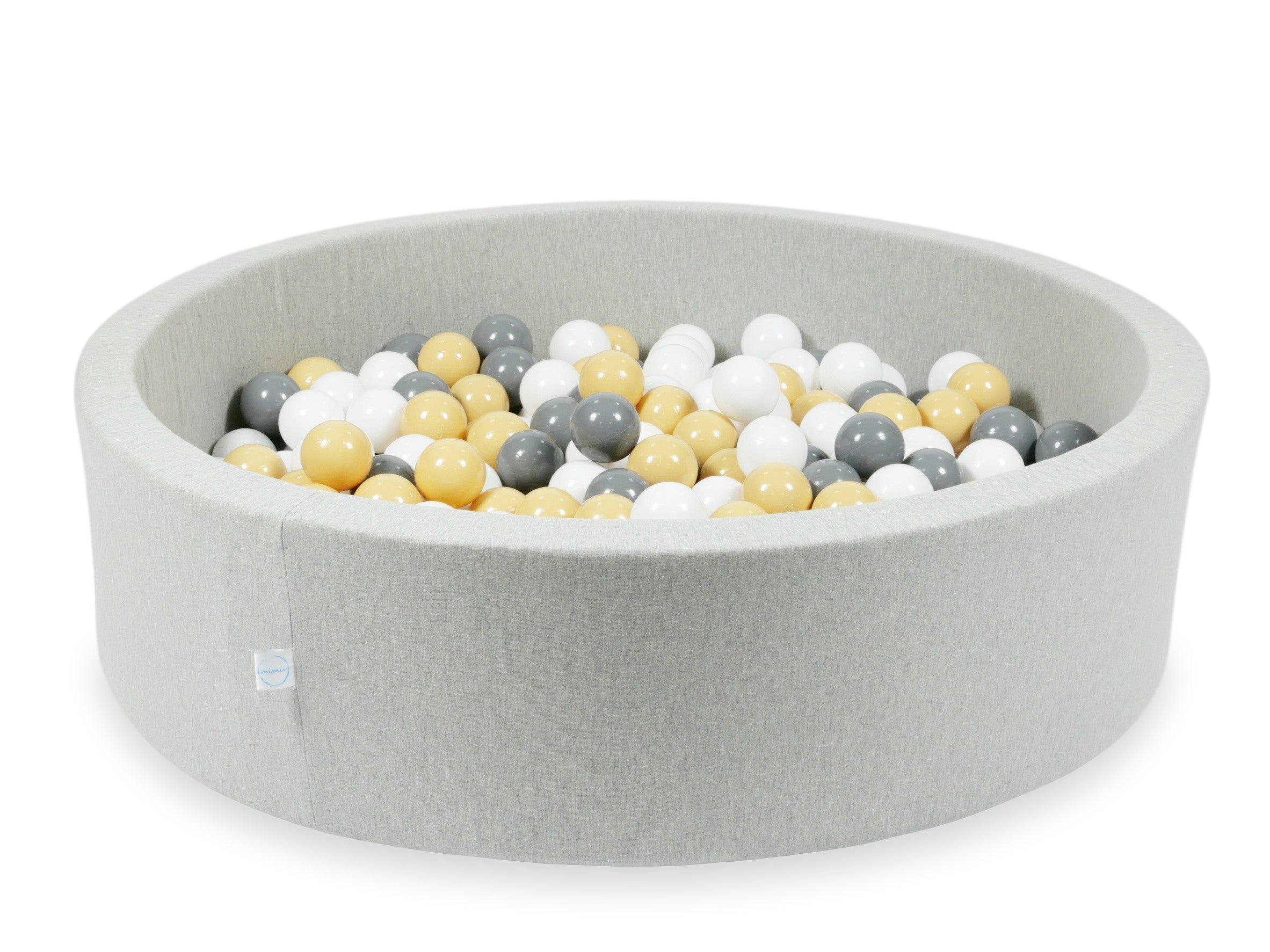 Piscine à balles en gris clair 110x30 cm avec 400 balles