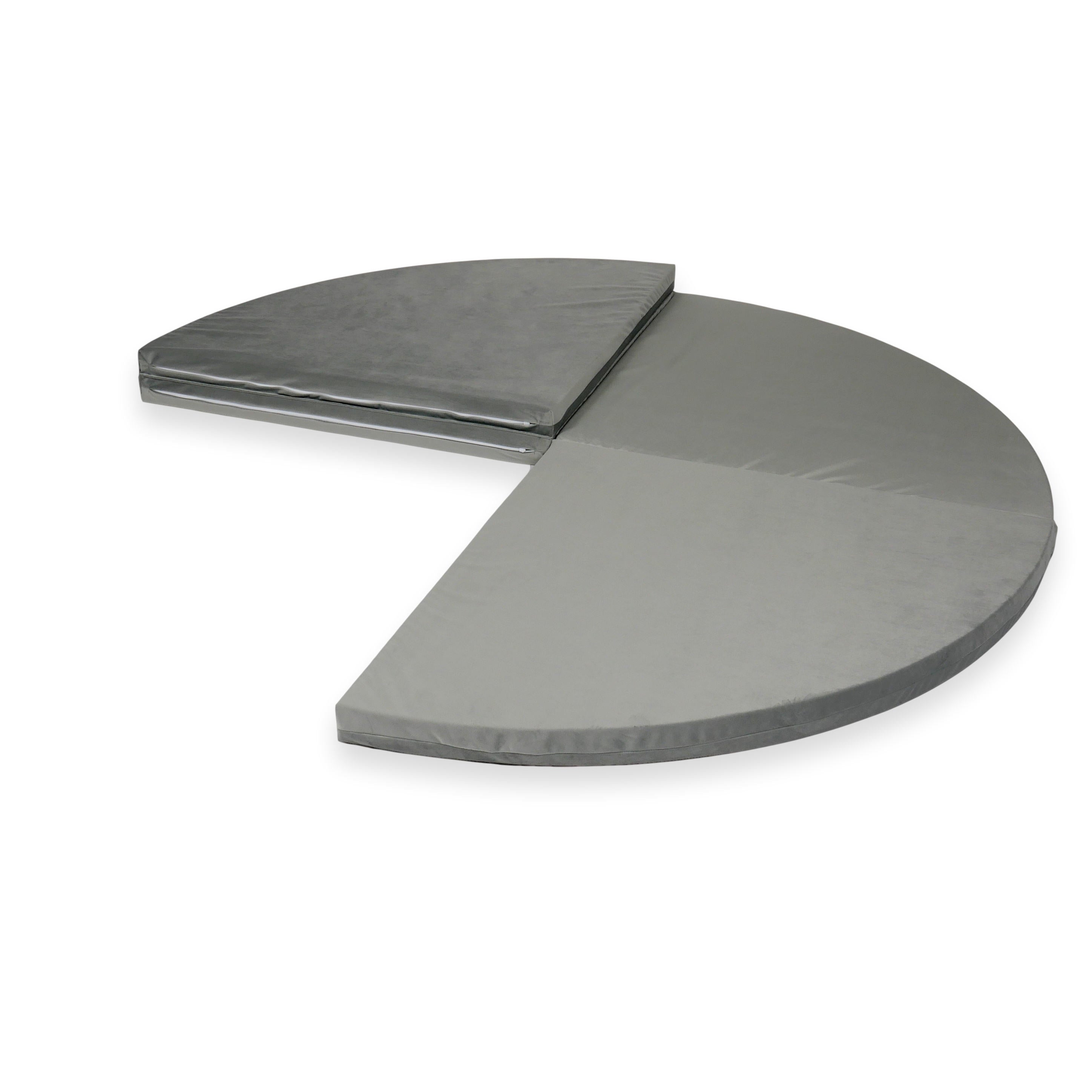 Tapis de jeu bébé rond 160cm en jersey velours