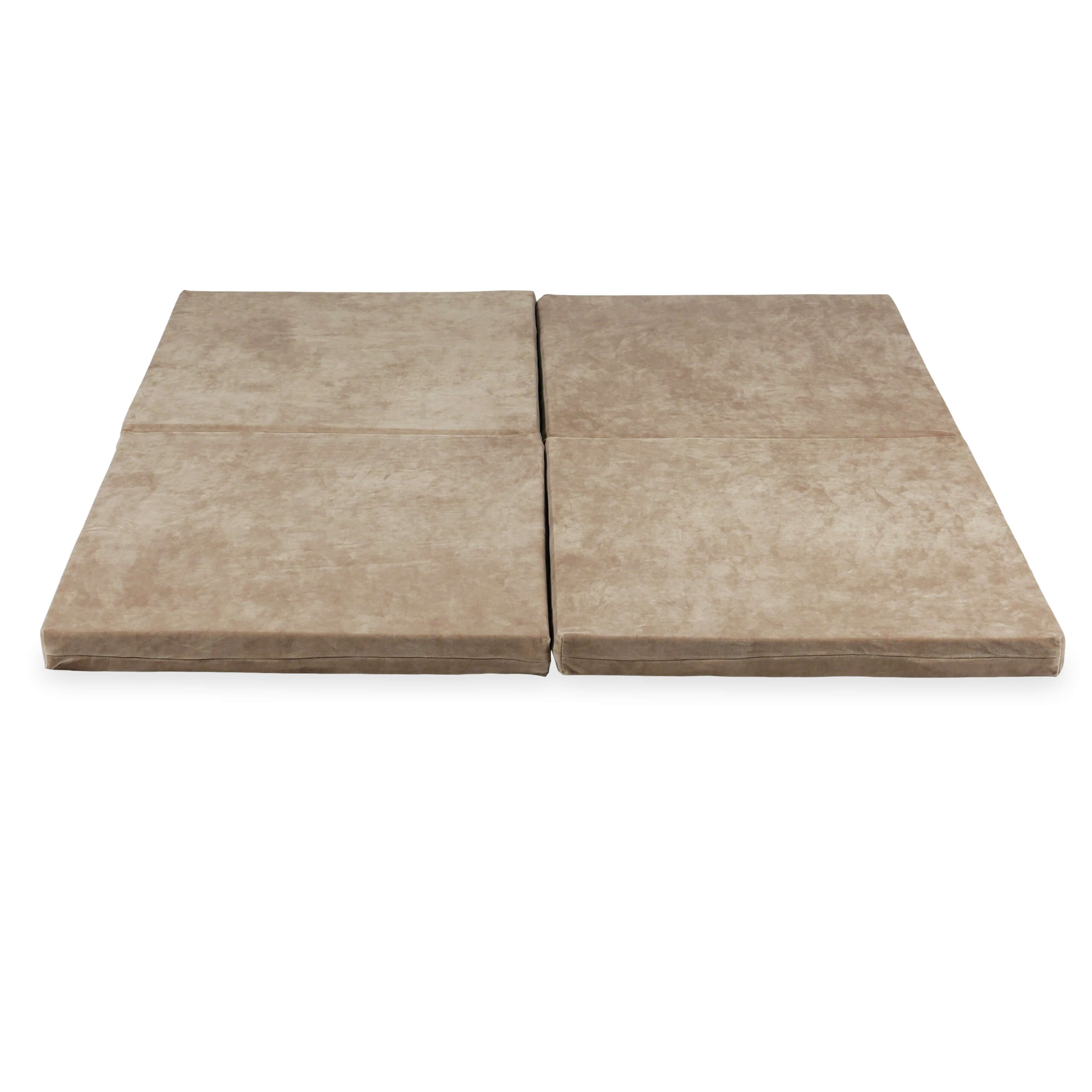 Tapis de jeu bébé pliable carré 120 × 120 cm en velvet soft