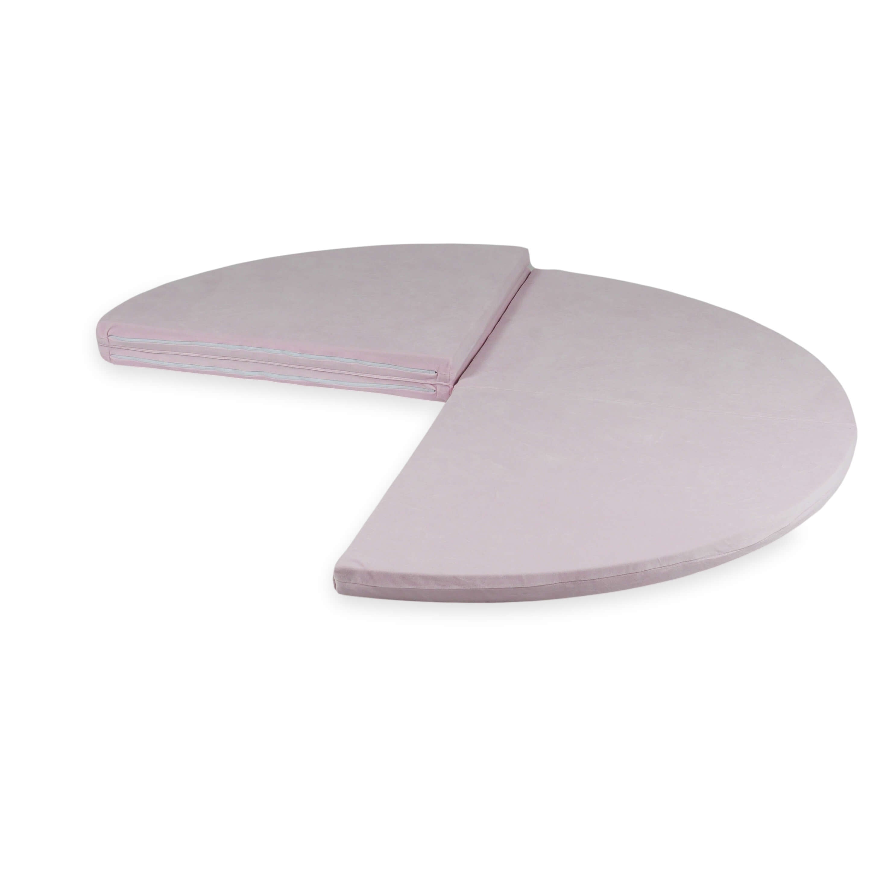 Tapis de jeu bébé rond 160cm en velvet soft