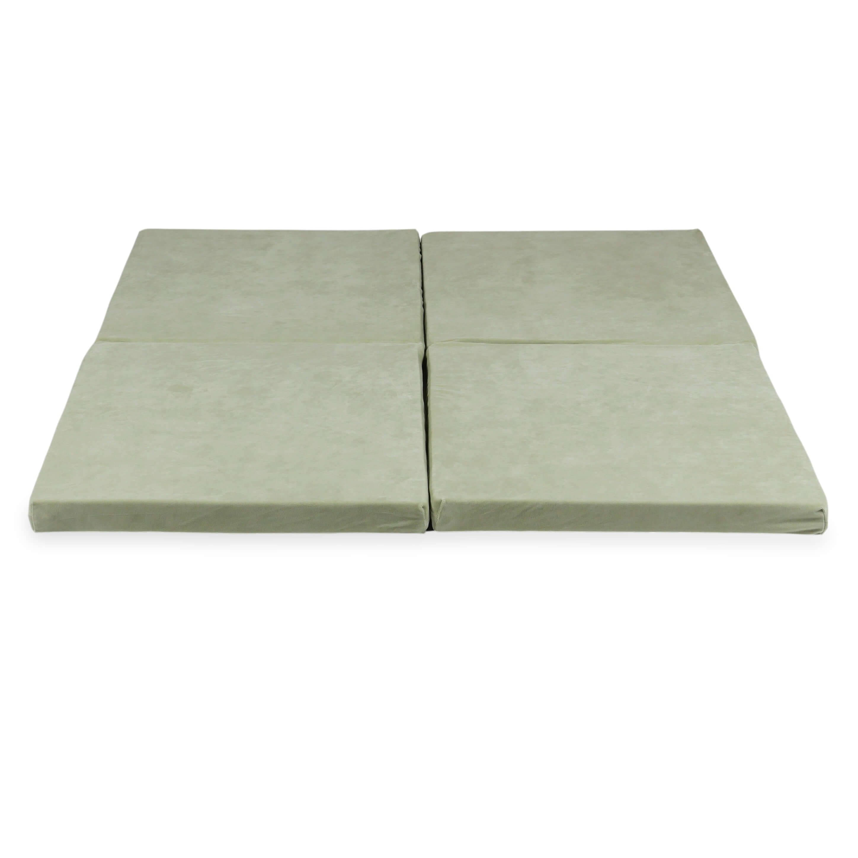 Tapis de jeu bébé pliable carré 120 × 120 cm en velvet soft