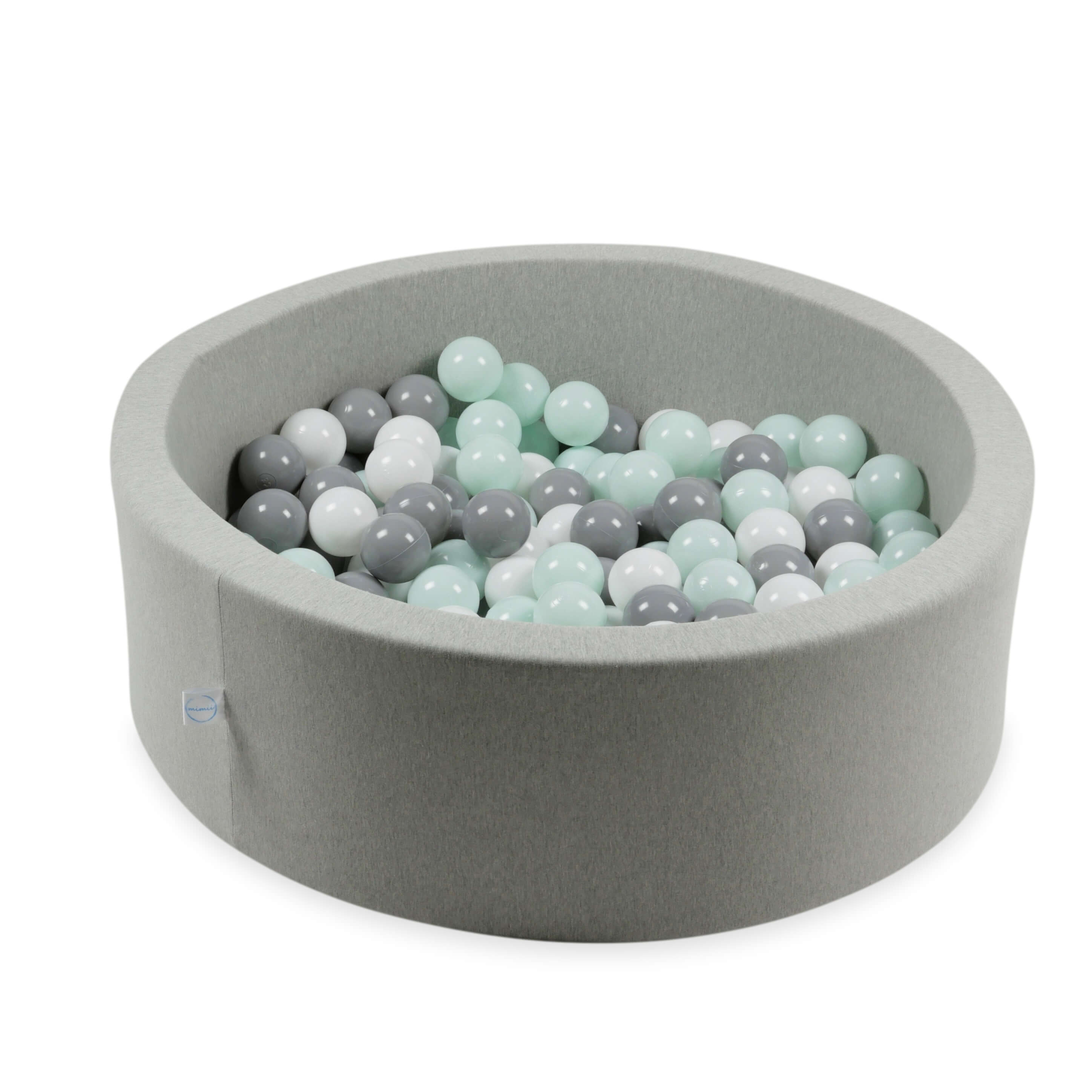 Balles de jeu ø7cm 200 pièces blanc, gris, menthe clair
