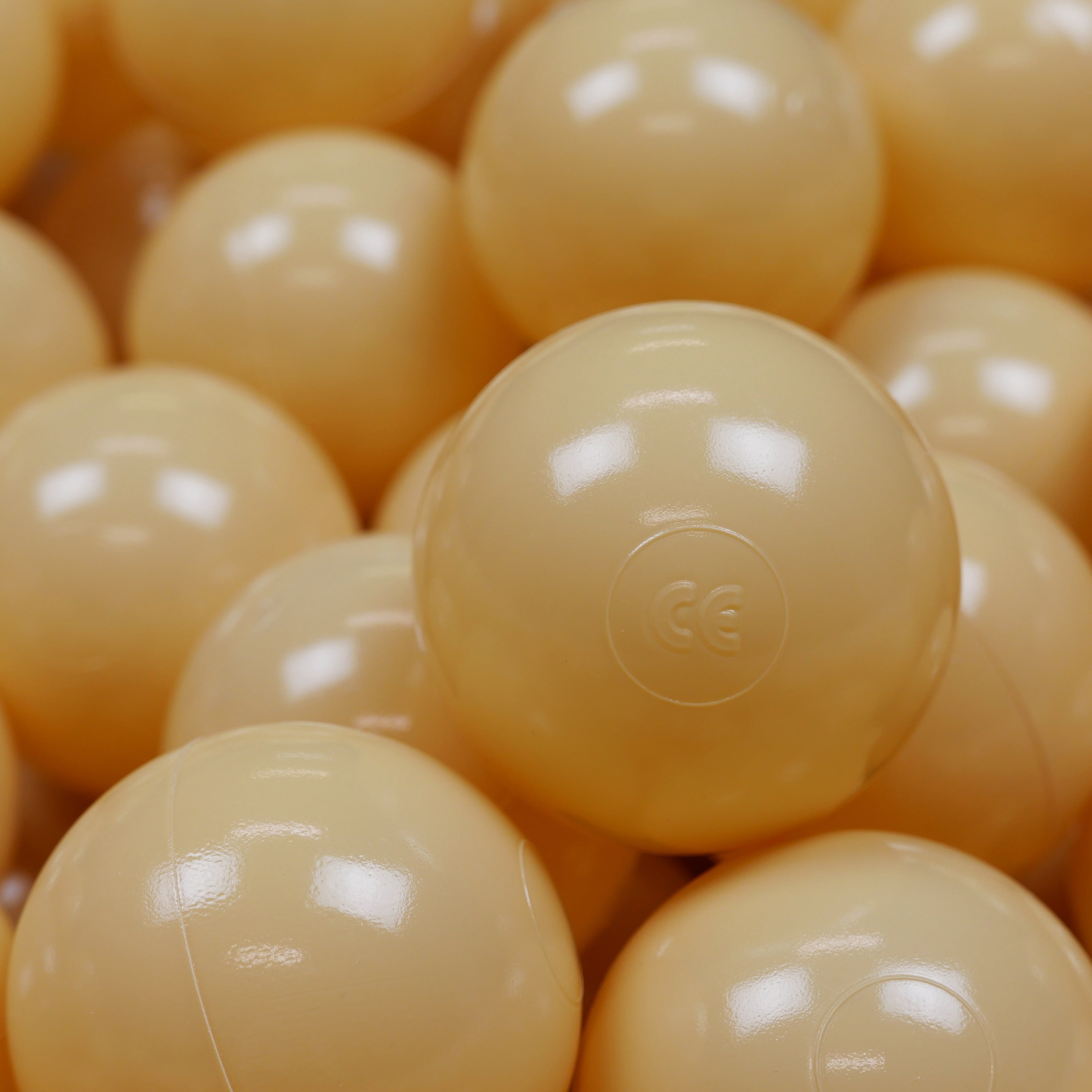 Balles de jeu ø7cm 50 pièces beige