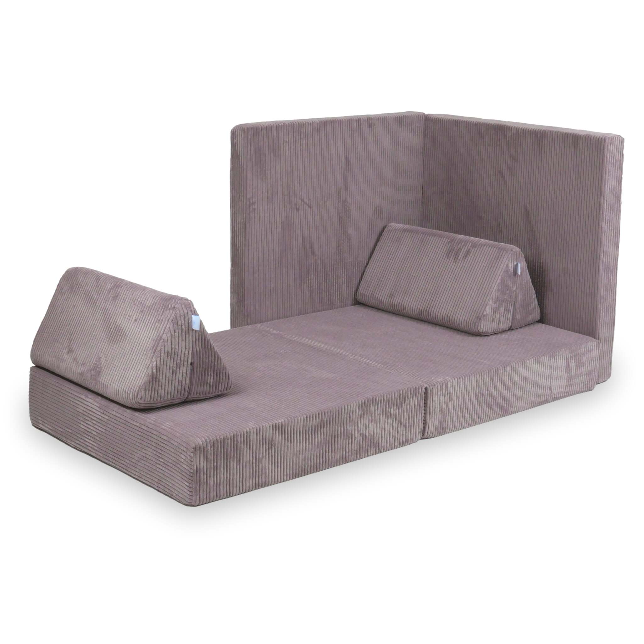 Canapé de jeu Montessori Confort en velours côtelé lavande