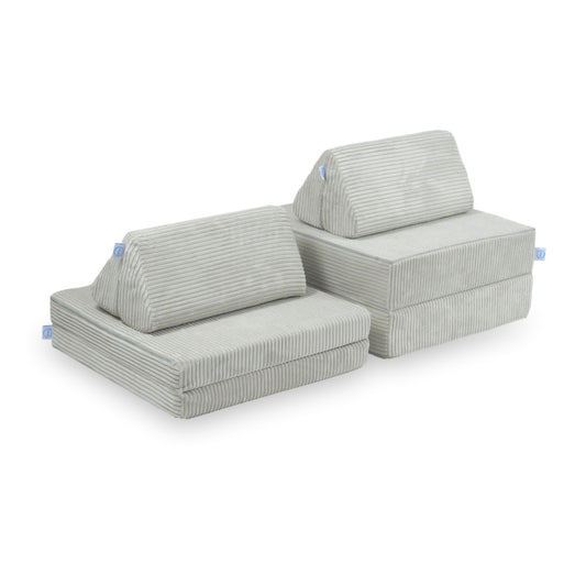 Canapé de jeu Montessori Mini Standard en velours côtelé gris