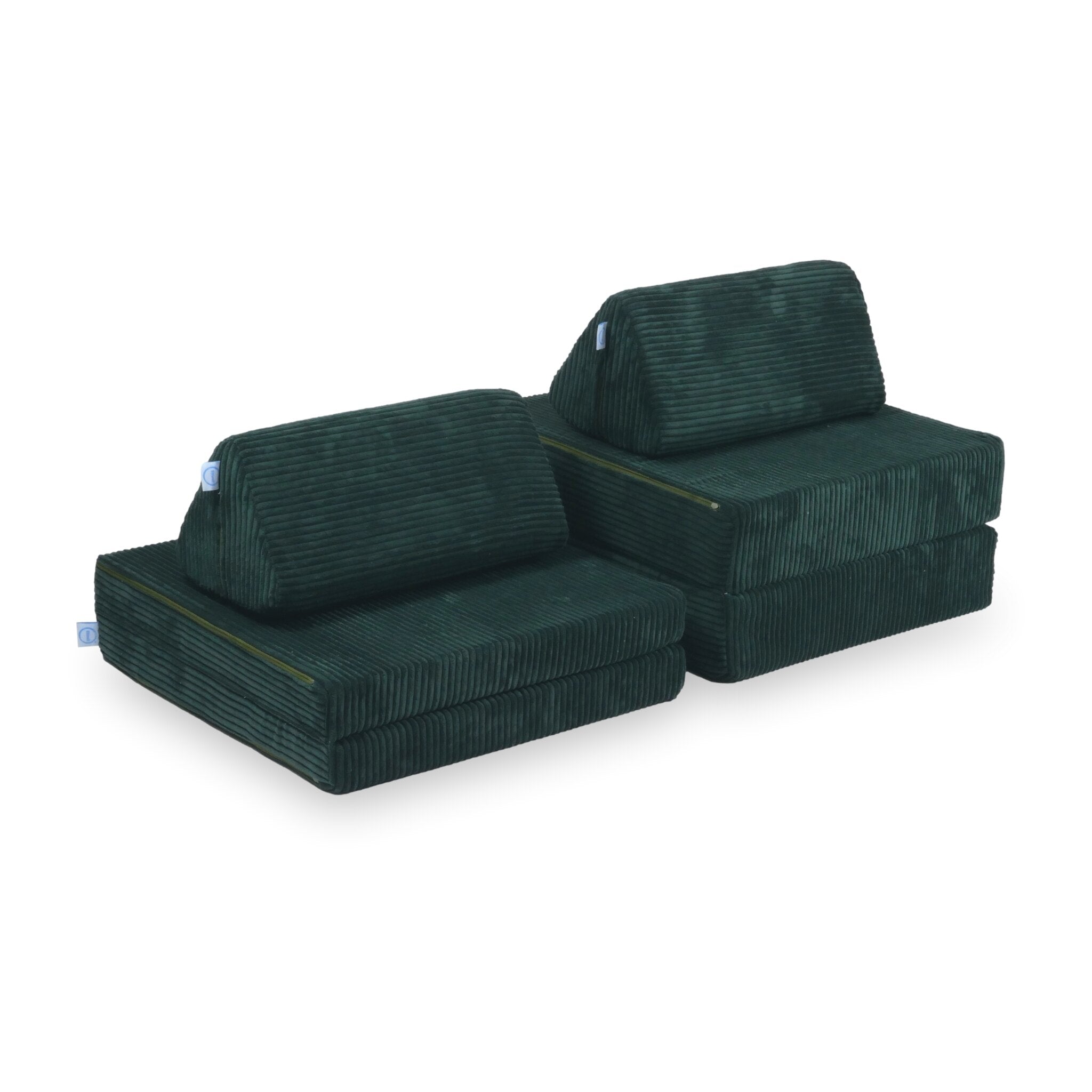 Canapé de jeu Montessori Mini Standard en velours côtelé vert