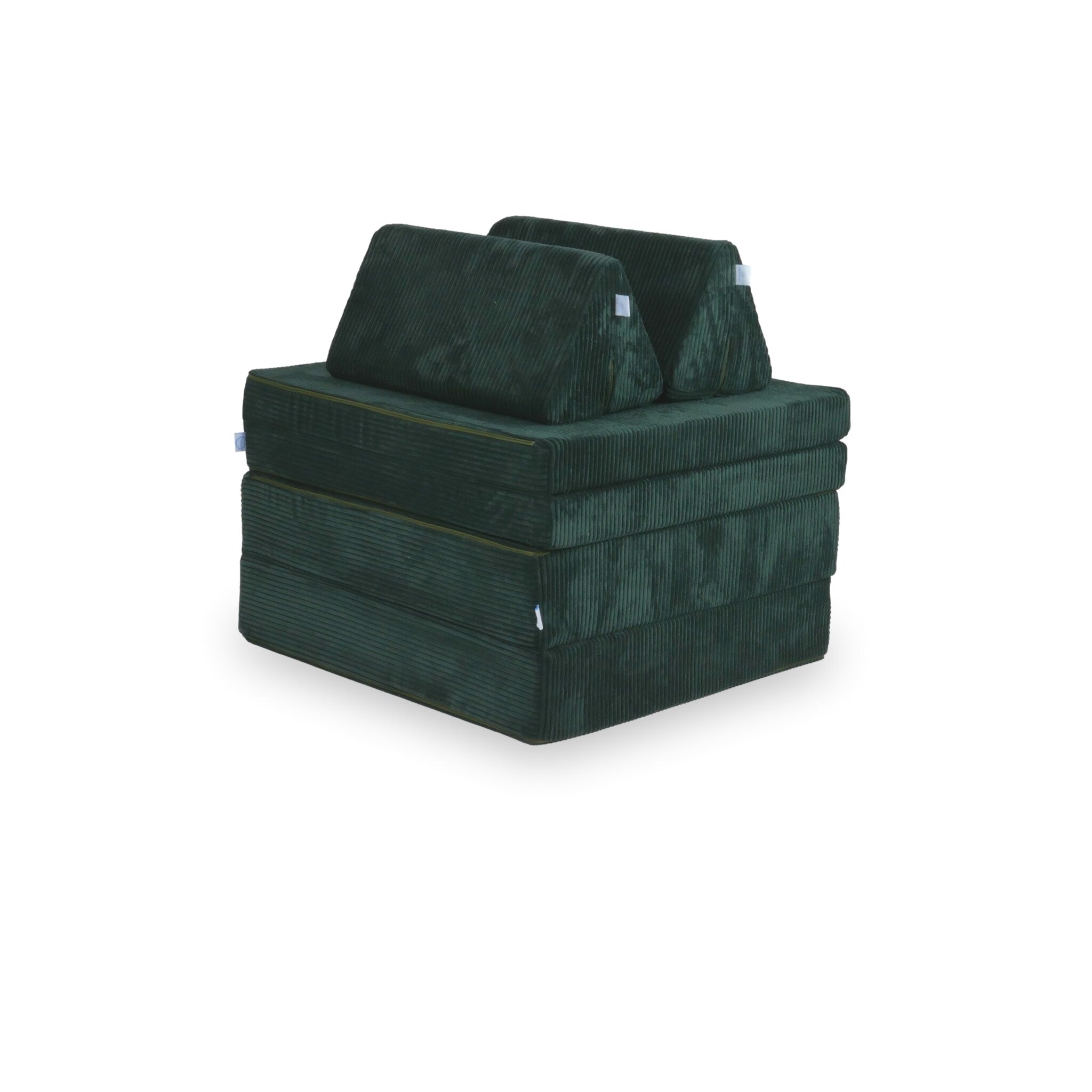 Canapé pour jouer Montessori Velours Côtelé Vert