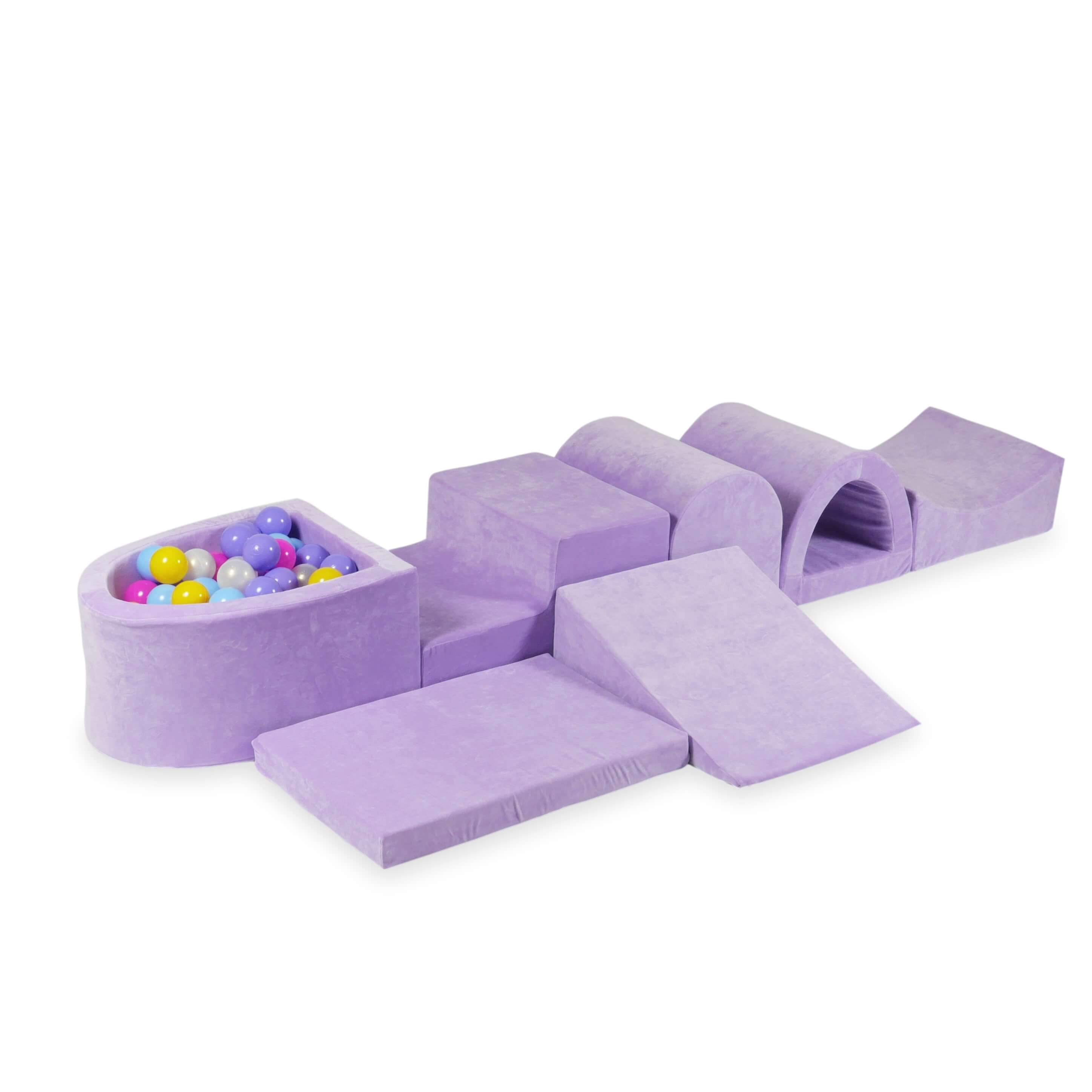 Plus grande aire de jeux en mousse avec piscine micro lilac + 100 balles