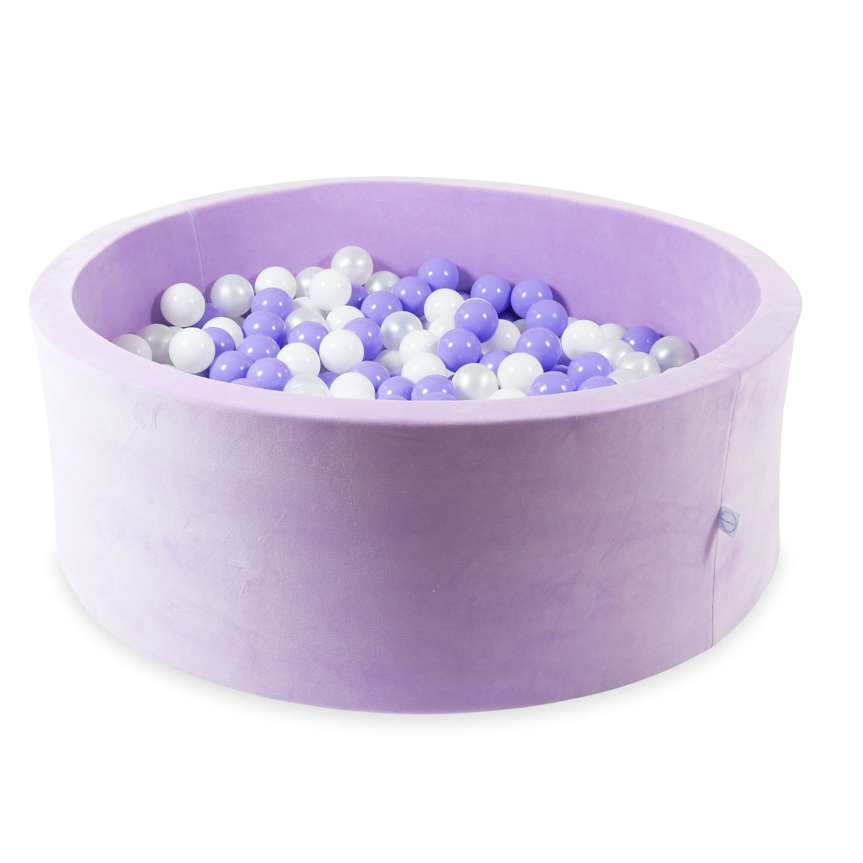 Piscine à balles en velvet soft Lilac 110x40 cm avec 500balles