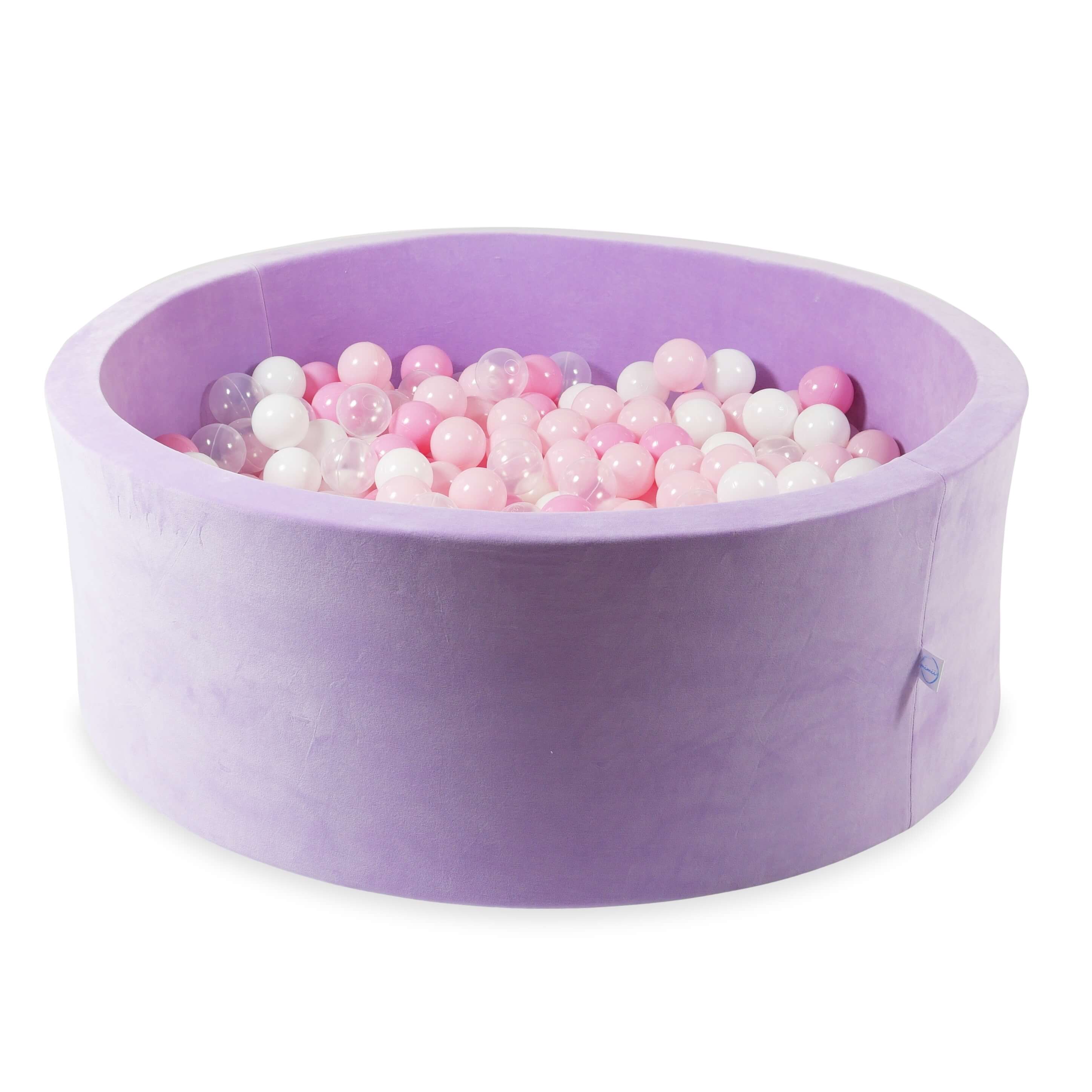 Piscine à balles en velvet soft Lilac 110x40 cm avec 500balles