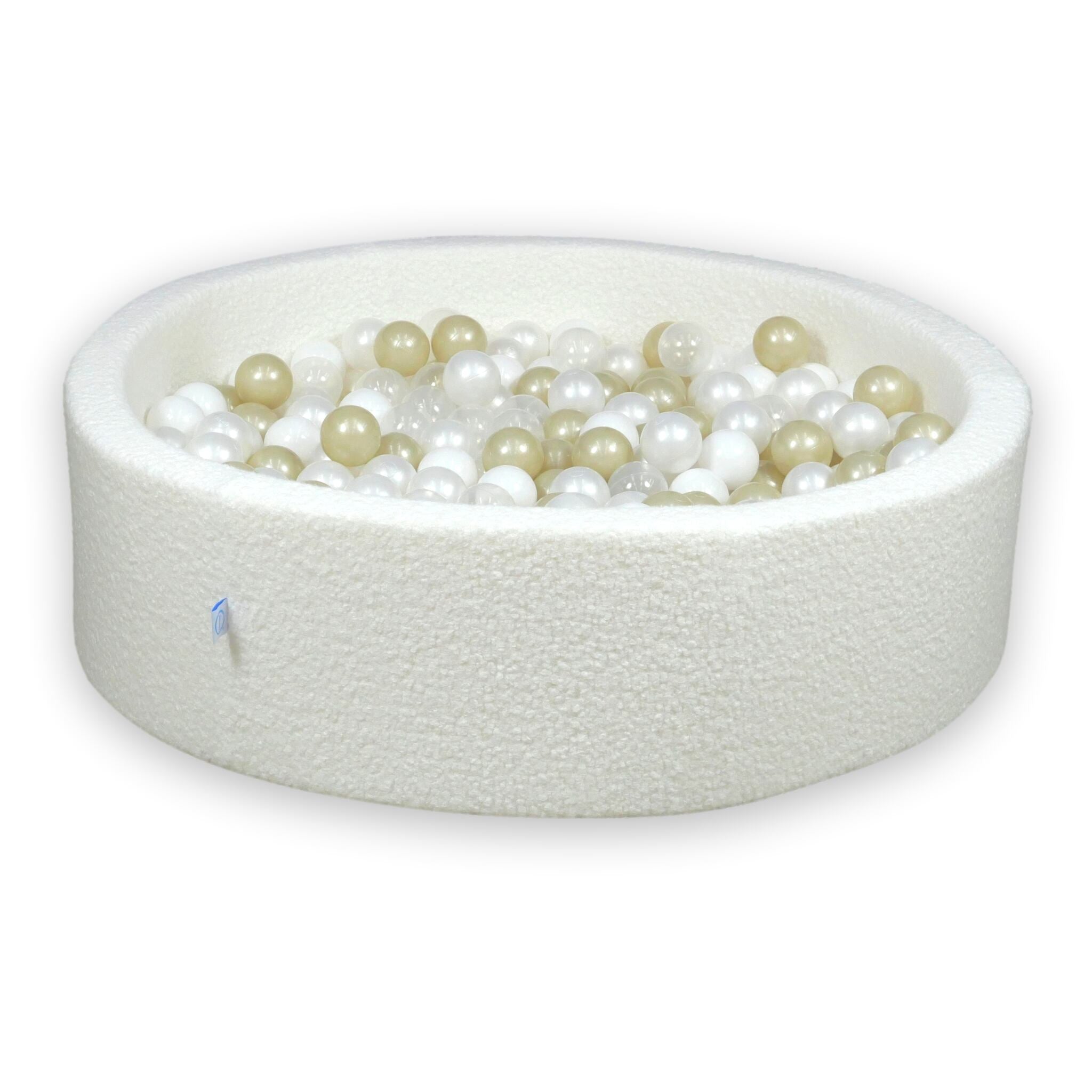 Piscine à Balles 110x30 Boucle Blanc balles 400 pcs (transparent,blanc, perle, or clair)