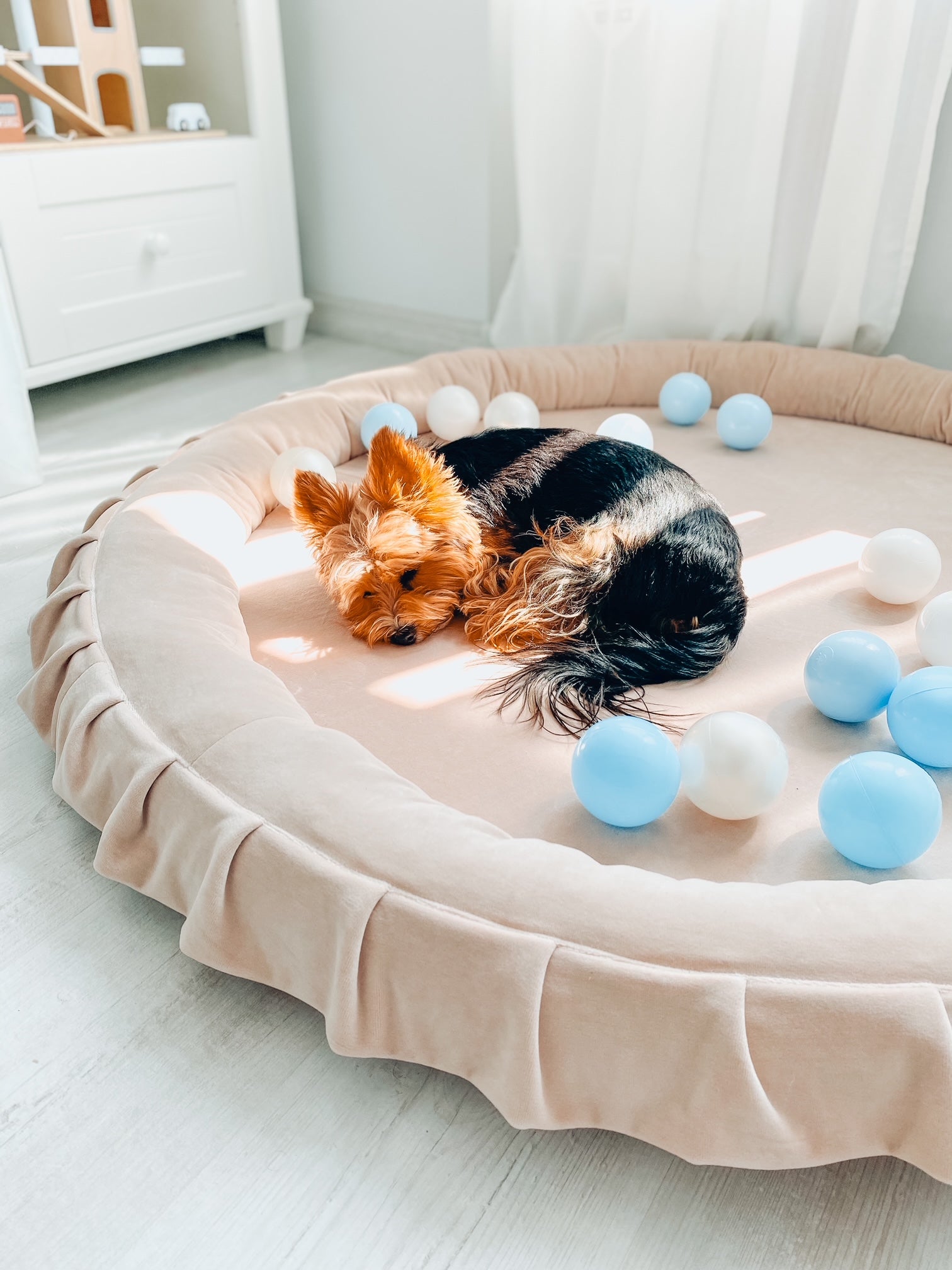 Tapis de jeu bébé nid 120 cm en jersey