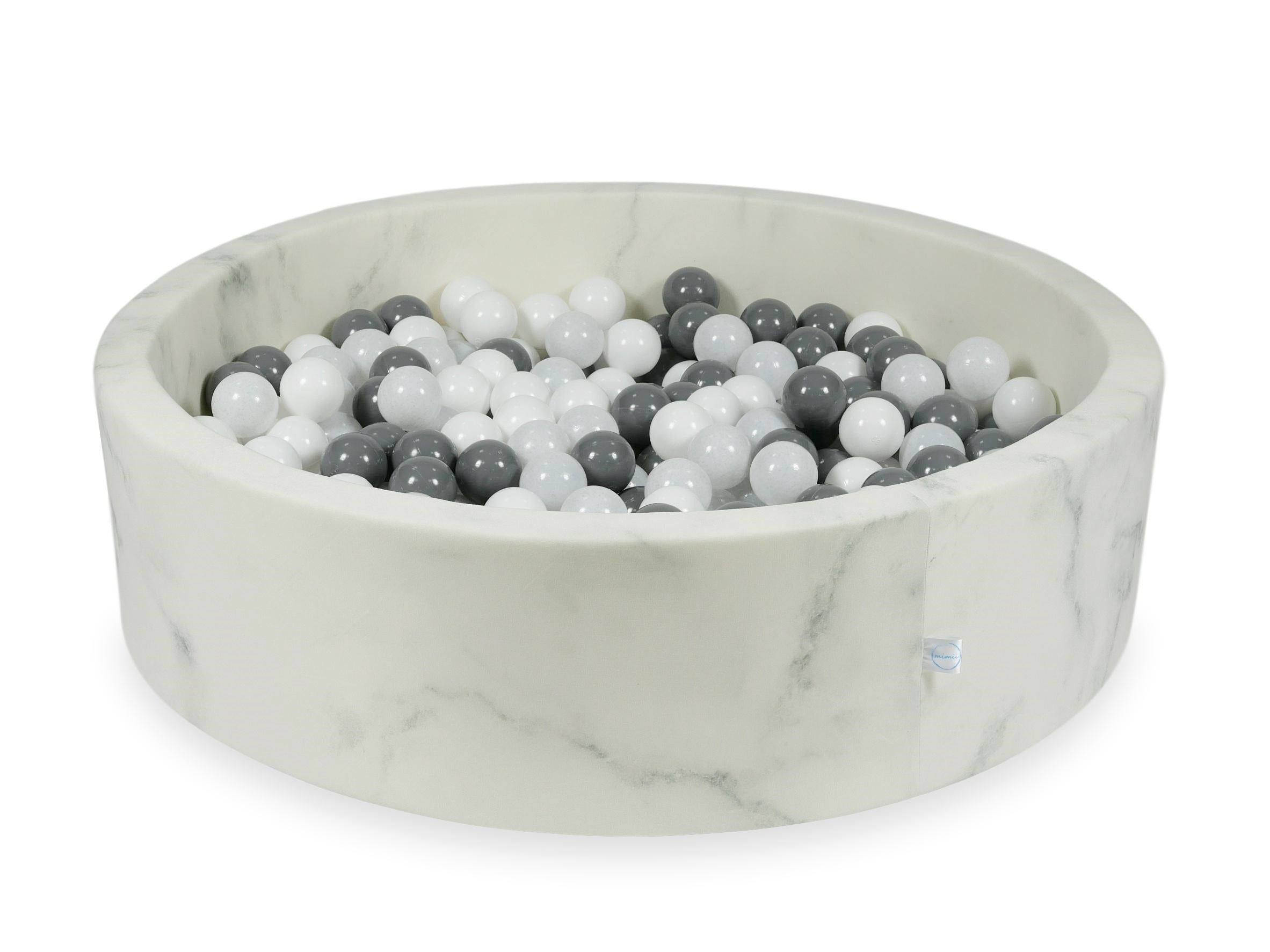 Piscine à balles en velours Marble 110x30 cm avec 400 balles