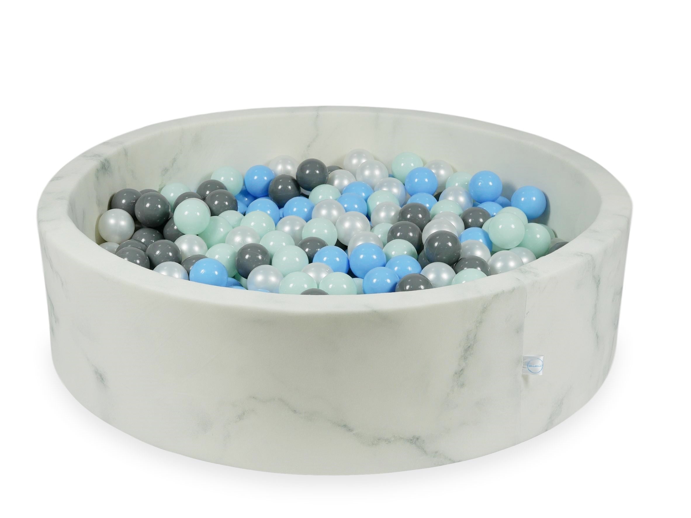 Piscine à balles en velours Marble 110x30 cm avec 400 balles