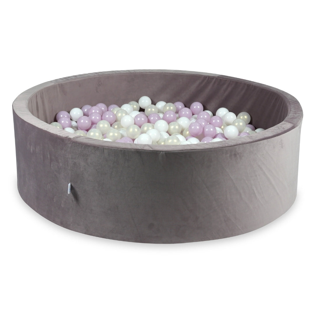 Piscine à balles en velours velvet lilac 130x40 cm avec 700 balles