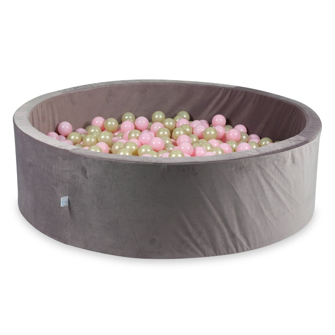 Piscine à balles en velours velvet lilac 130x40 cm avec 700 balles
