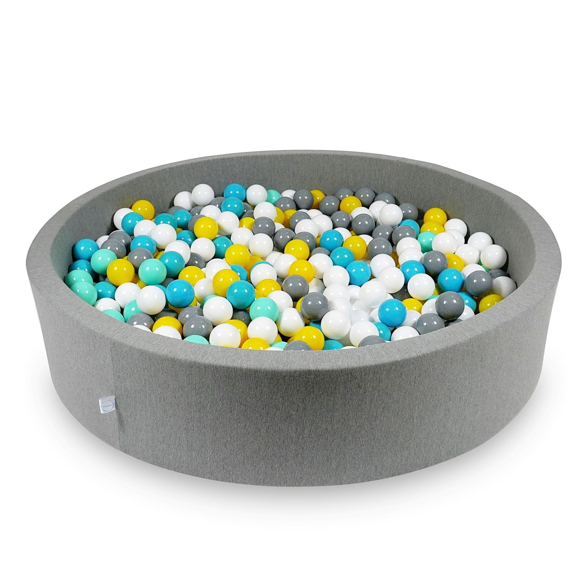 Piscine à balles en gris 130x30 cm avec 600 balles