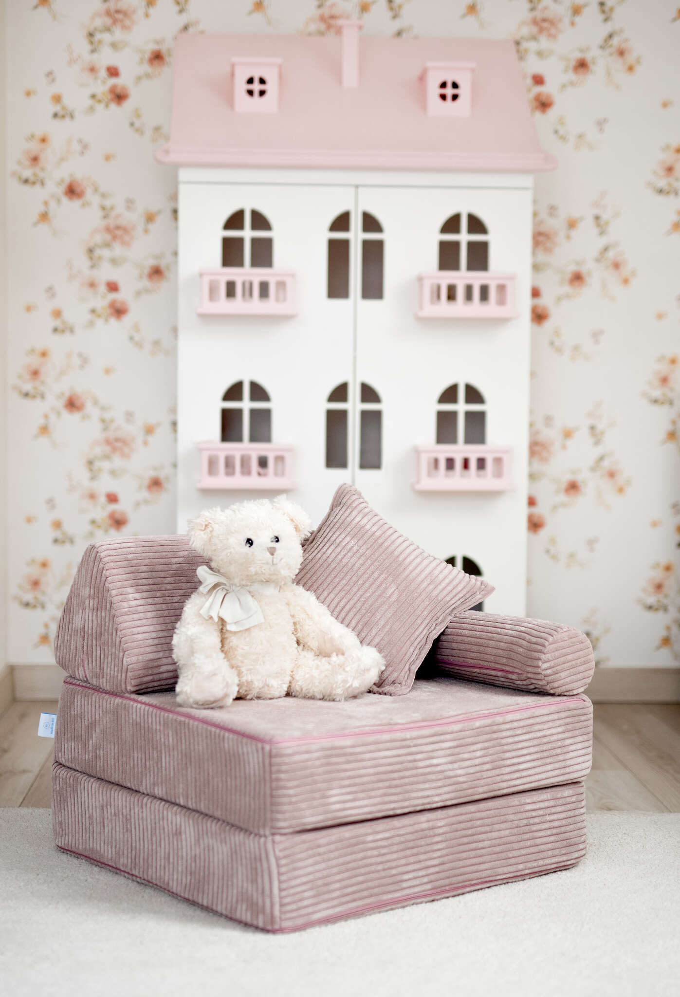 Canapé de jeu Montessori Mini Confort en velours côtelé