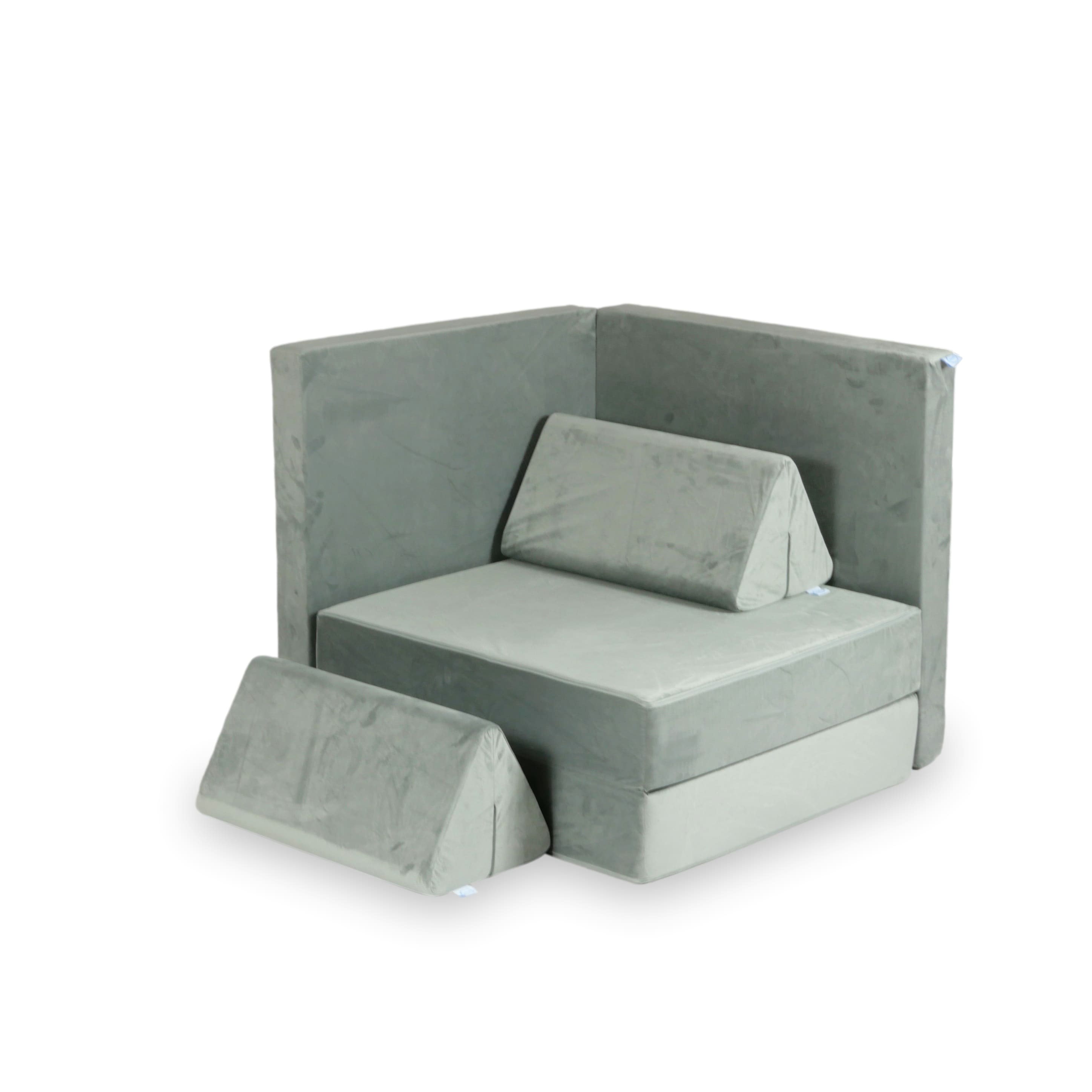 Canapé de jeu Montessori Standard en velours gris