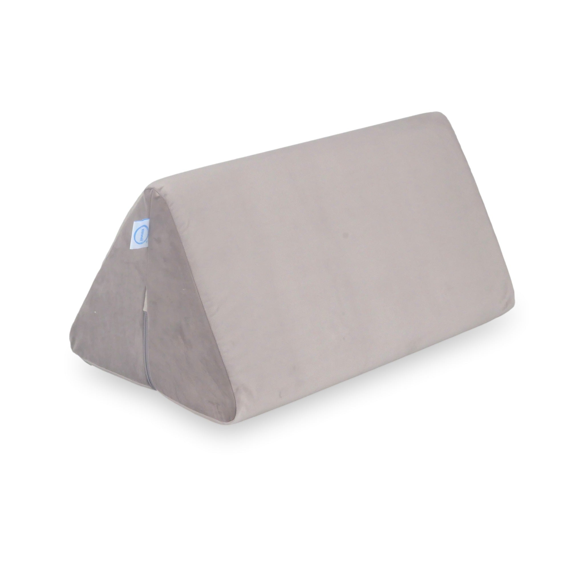 Grand triangle de jeu pour canapé en velours lilas