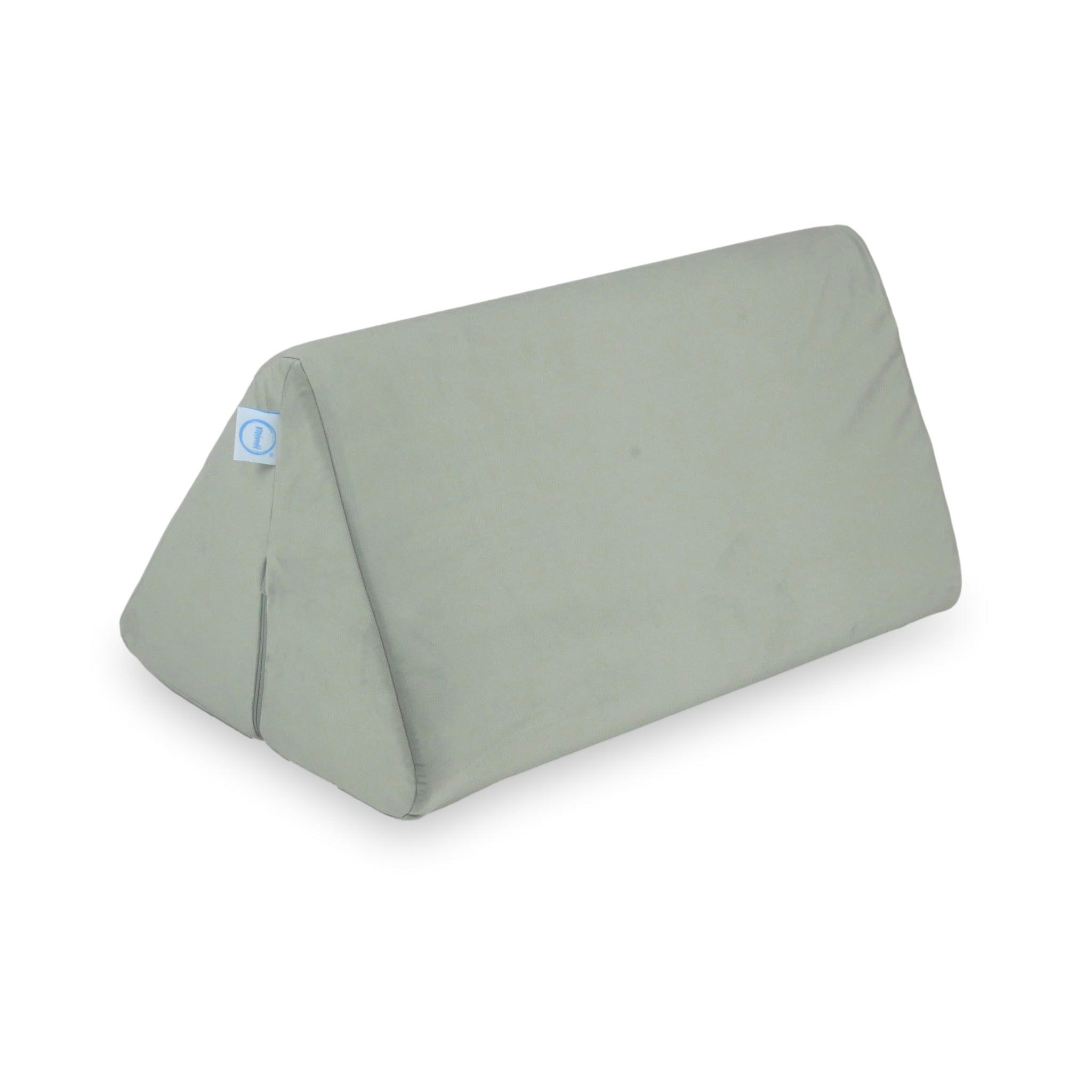 Grand triangle de jeu pour canapé en velours gris