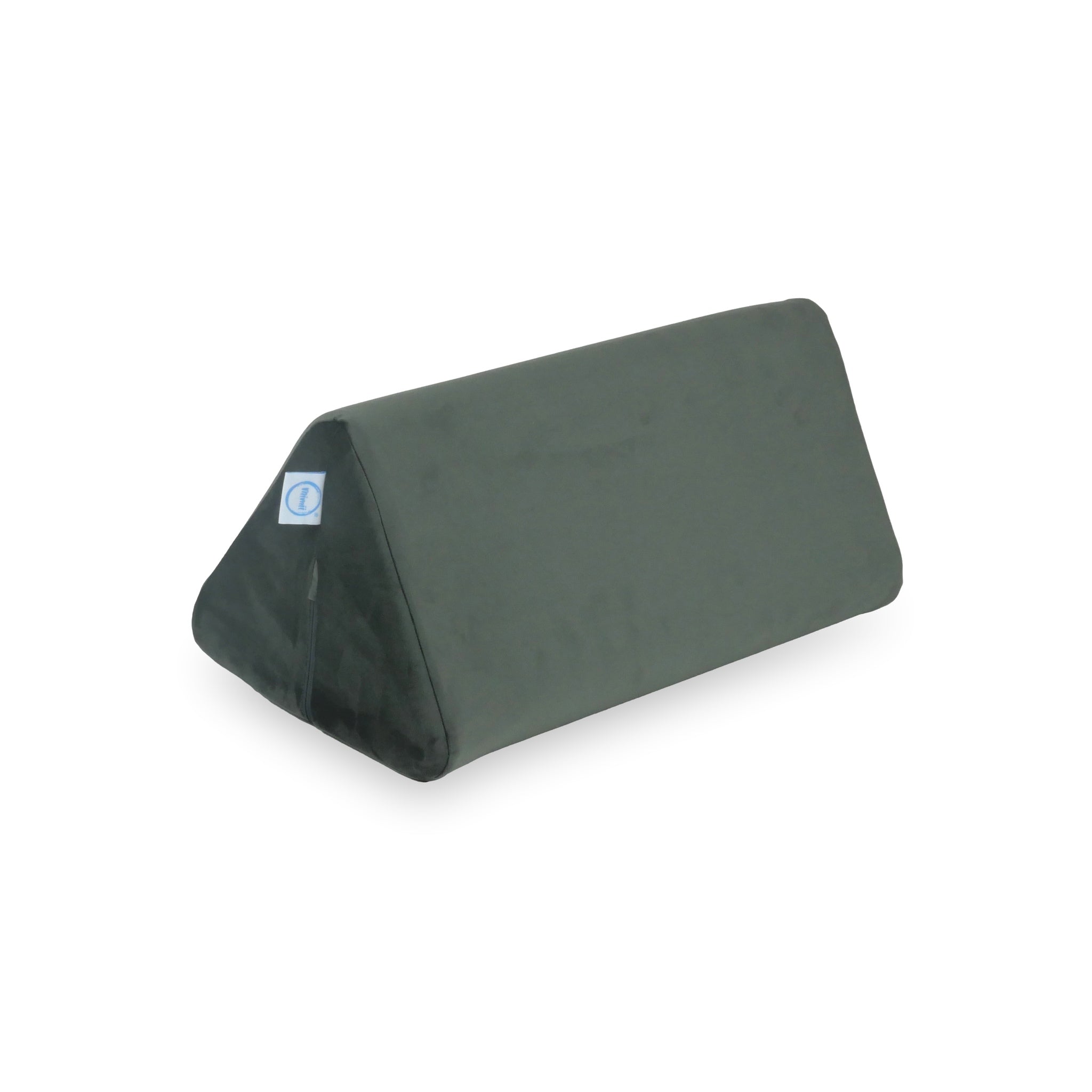 Petit triangle de jeu pour canapé en velours graphite