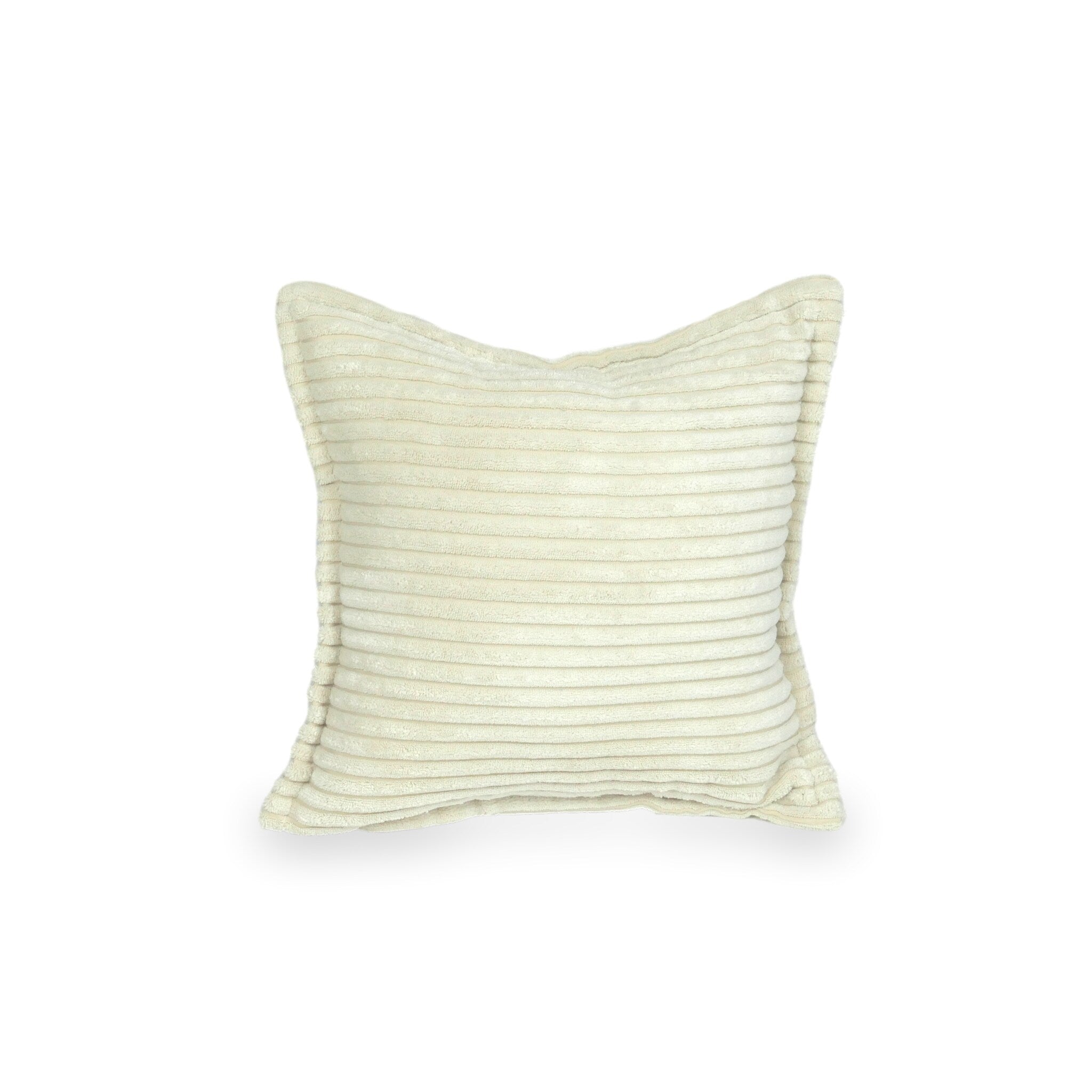 Petit coussin de jeu pour canapé en velours côtelé beige