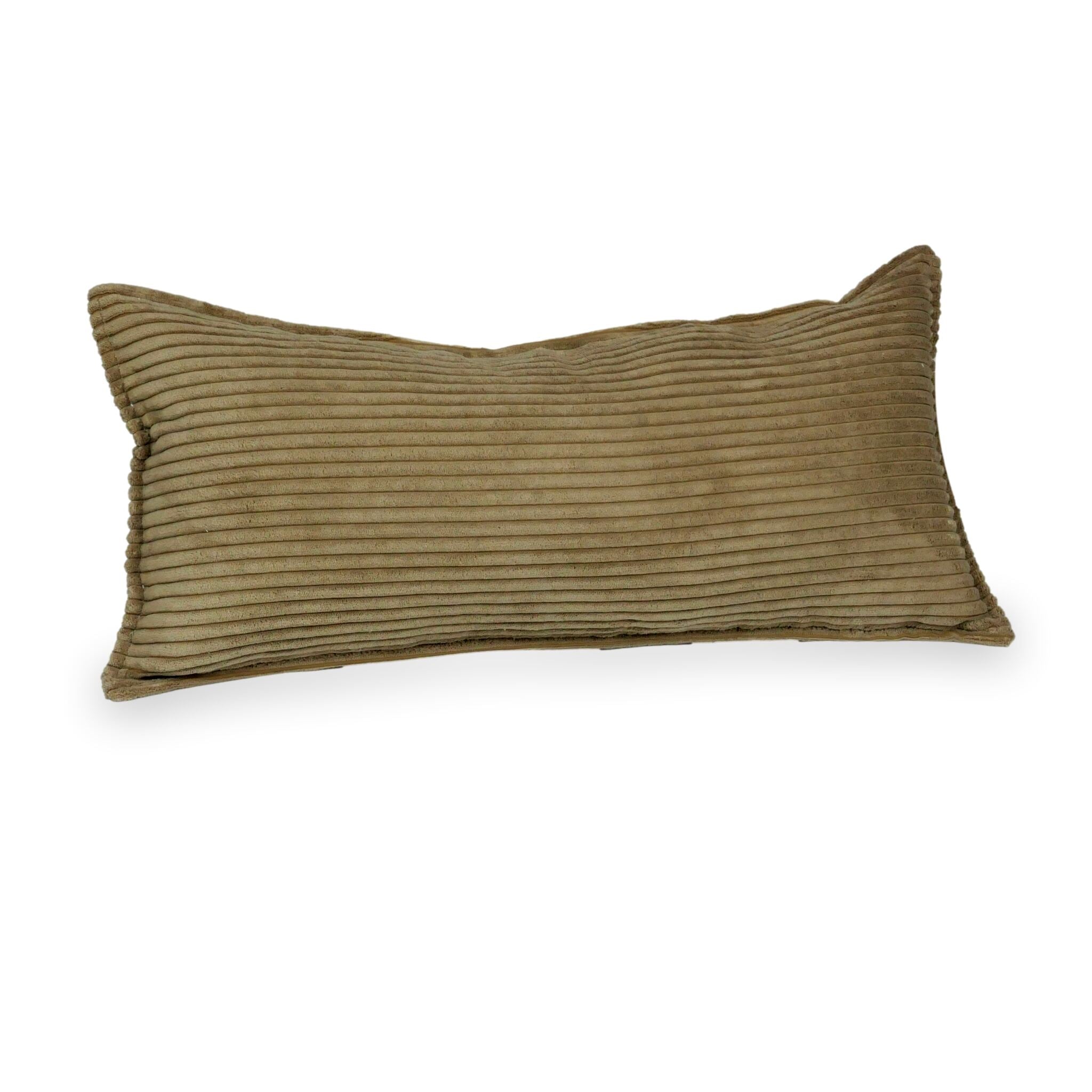 Grand coussin de jeu pour canapé en velours côtelé toffee