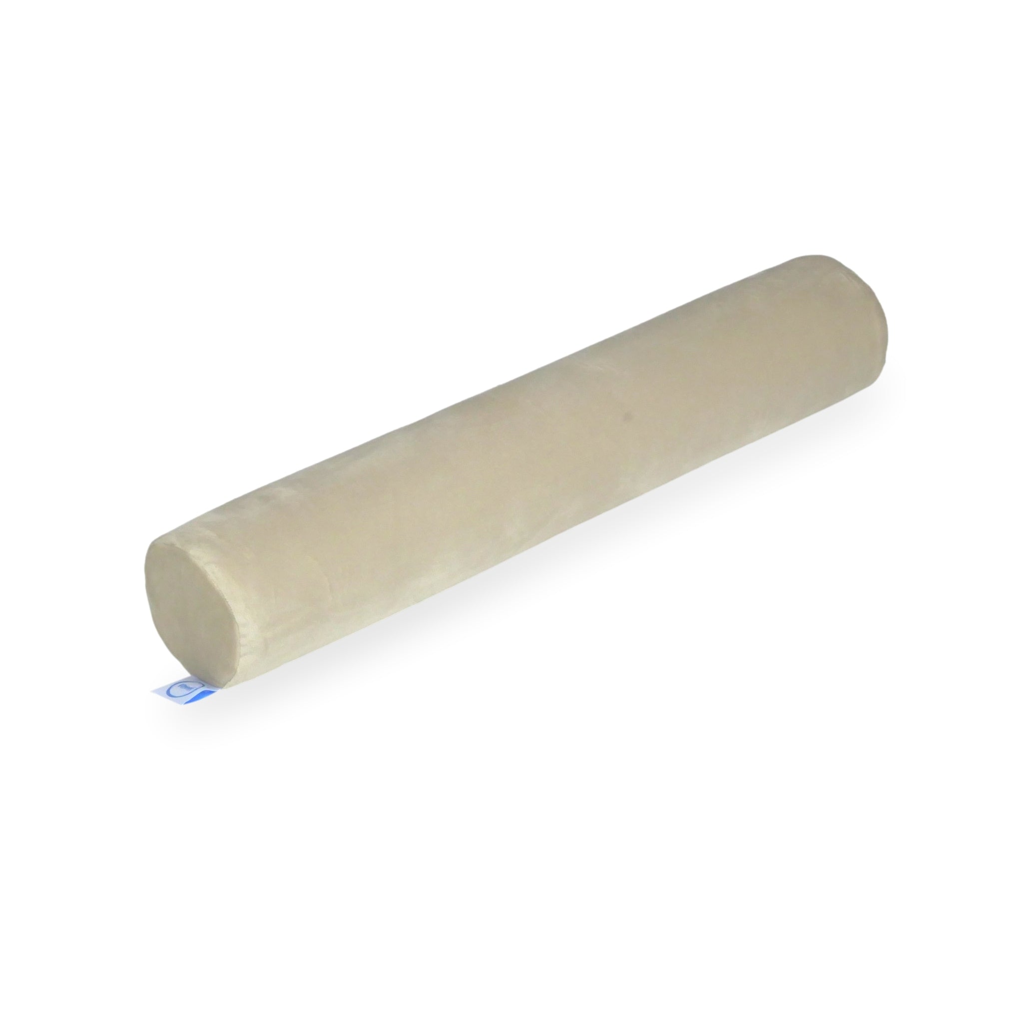 Petit rouleau pour canapé en velours écru