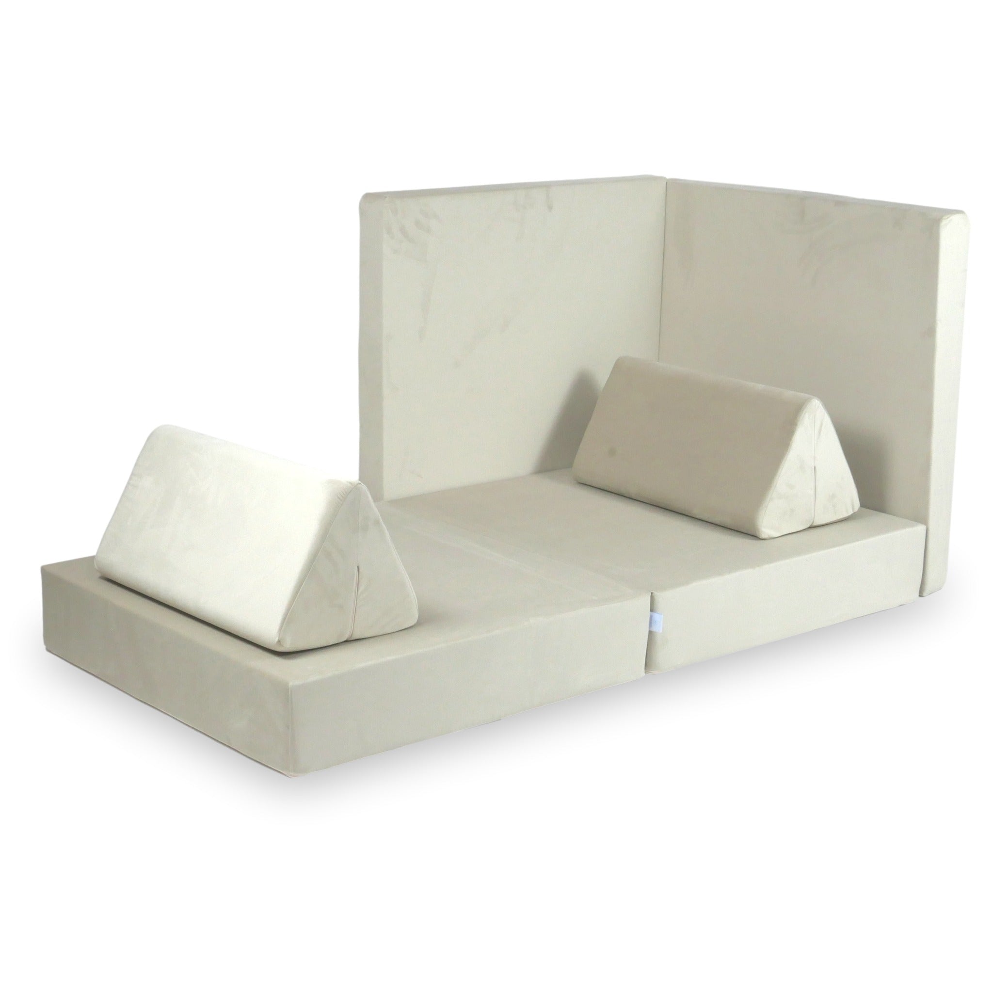 Canapé de jeu Montessori Standard en velours écru