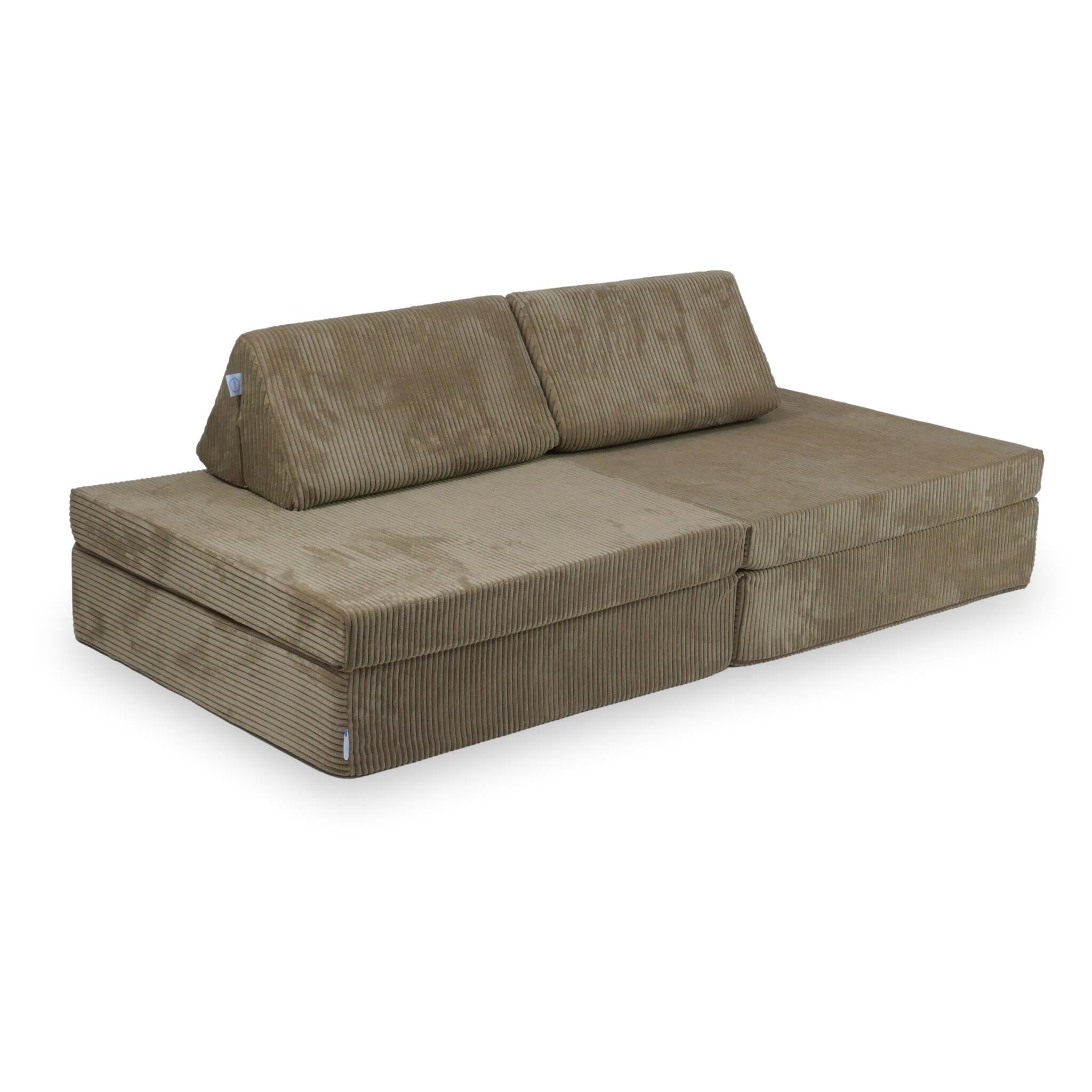 Canapé pour jouer Montessori Velours Côtelé toffee