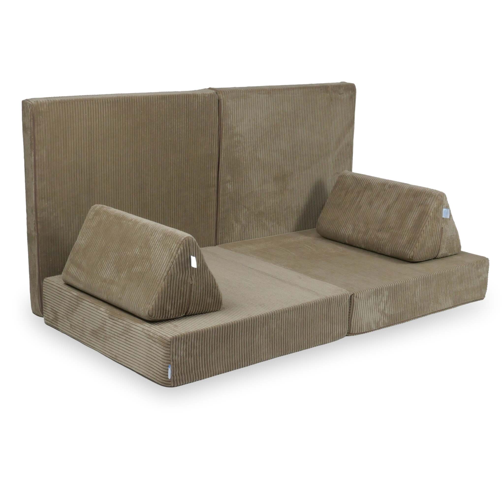 Canapé pour jouer Montessori Velours Côtelé toffee