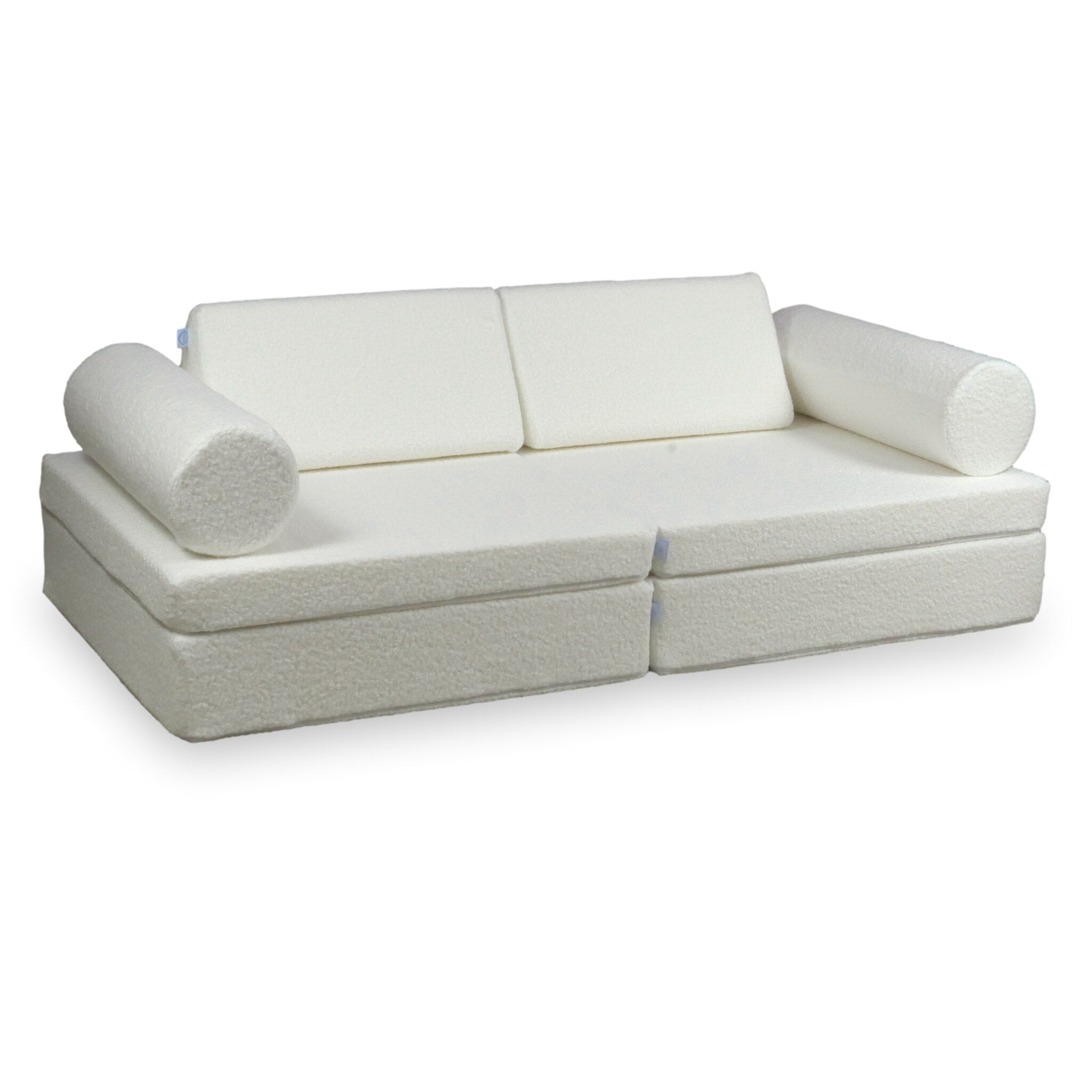 Canapé de jeu Montessori Confort Bouclé Blanc