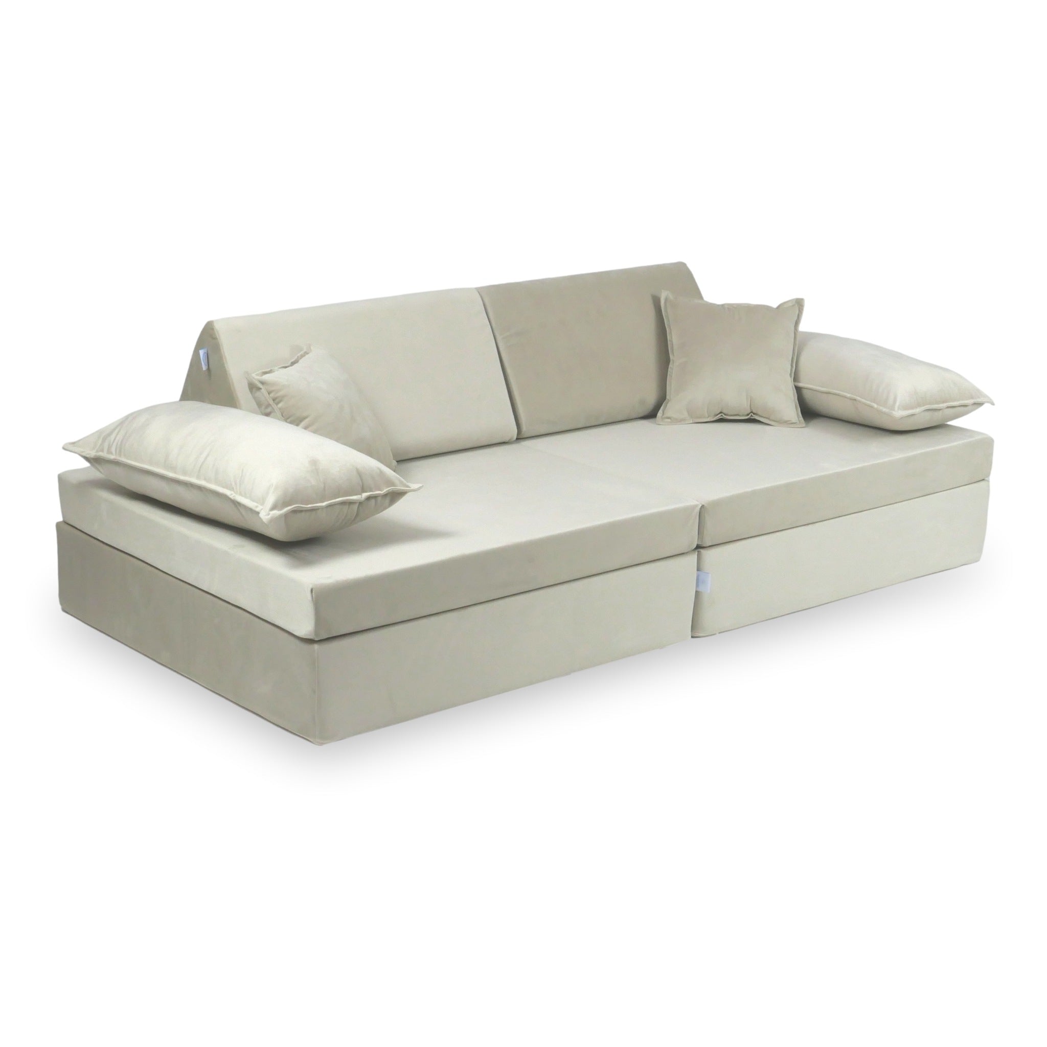 Canapé de jeu Montessori de luxe en velours