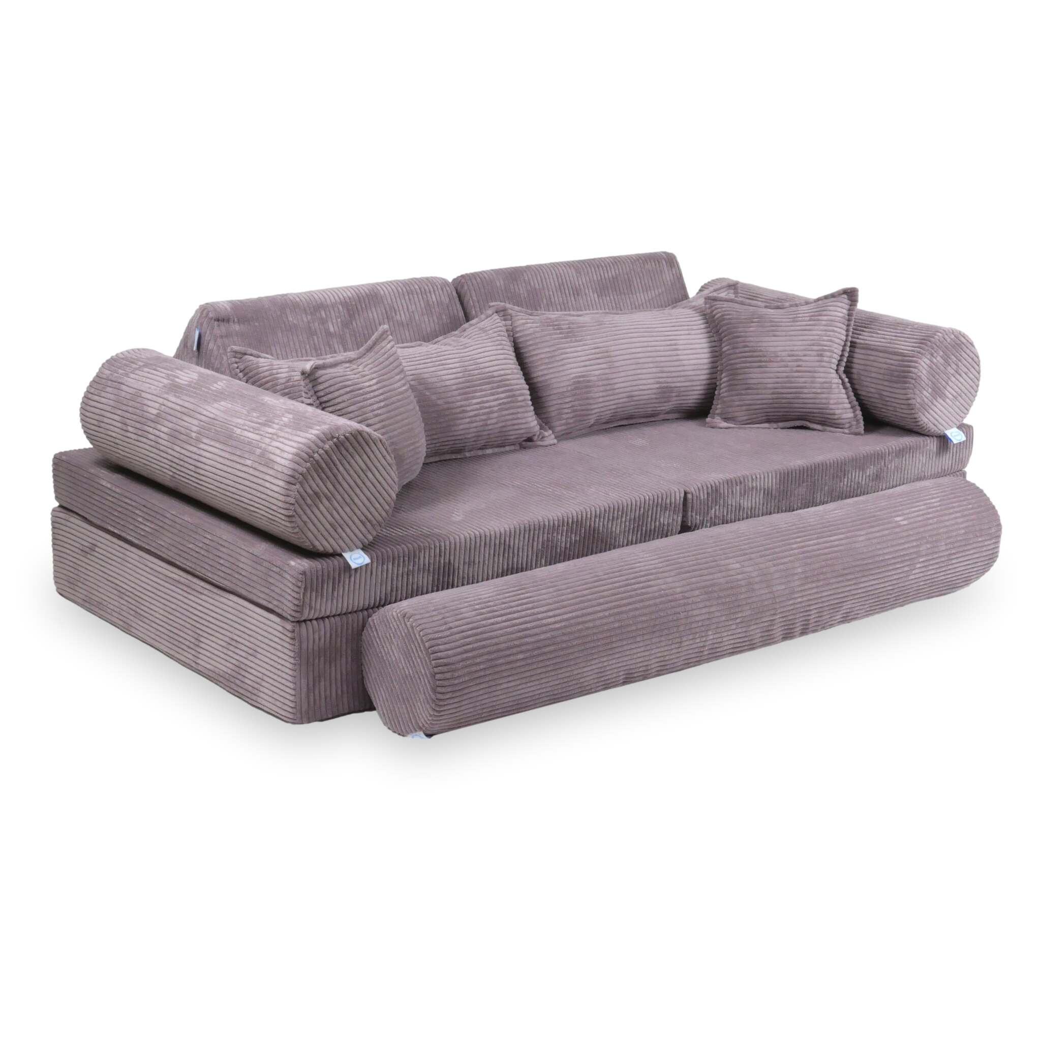 Canapé de jeu Montessori de luxe en velours côtelé