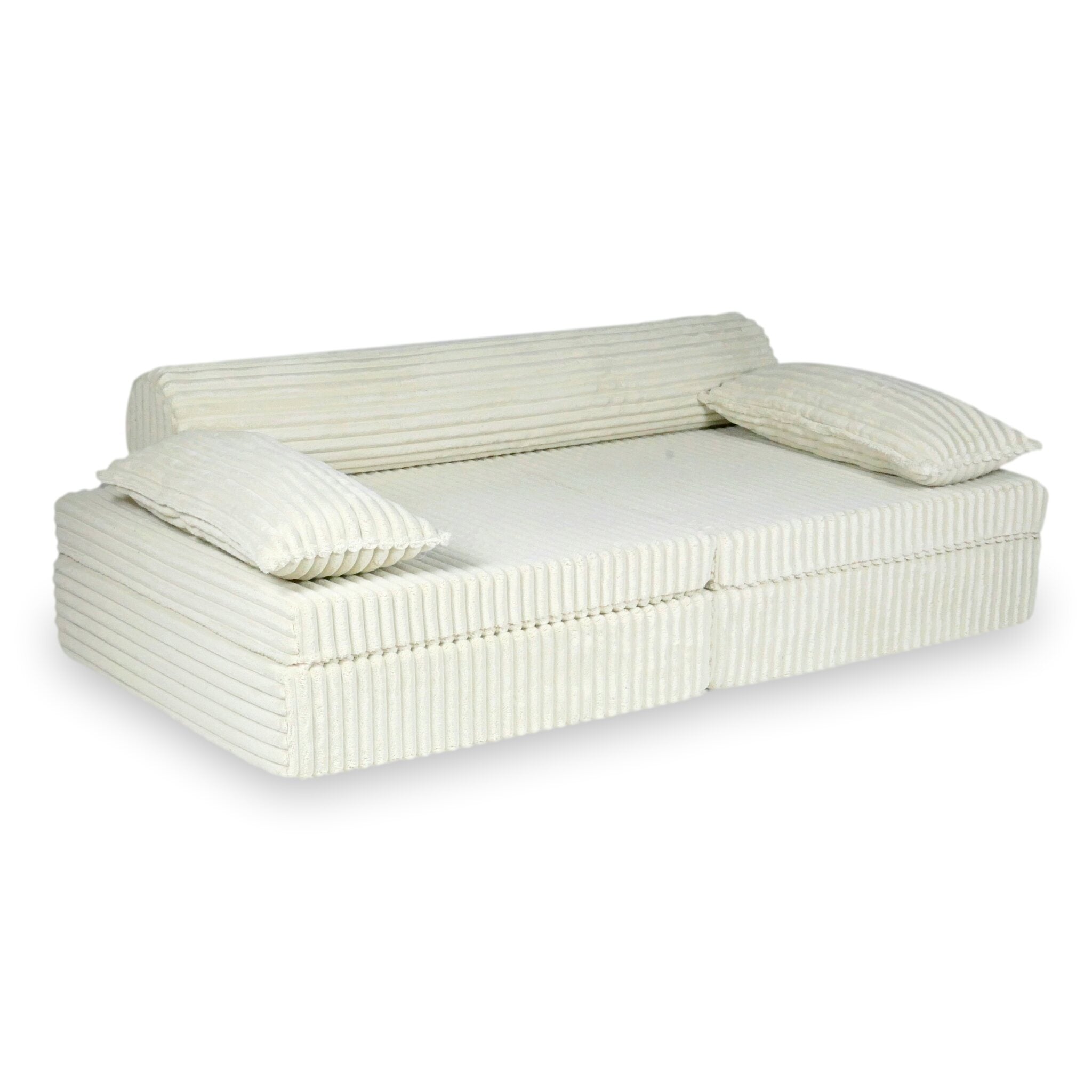 Canapé de jeu Montessori de luxe Tissu gaufré
