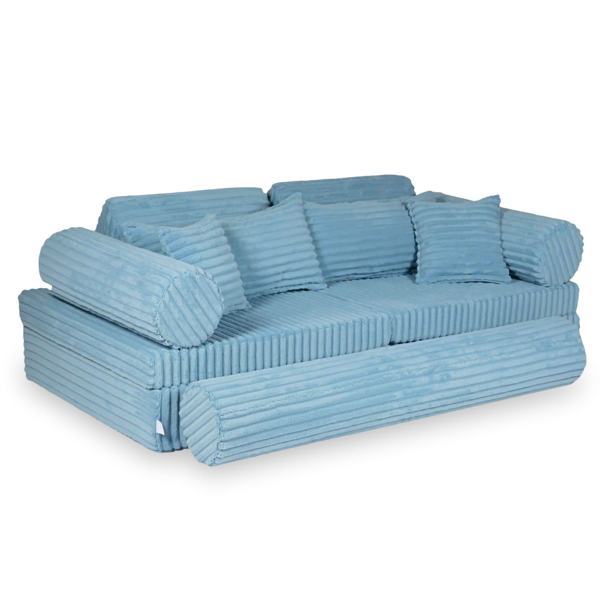 Canapé de jeu Montessori de luxe Tissu gaufré