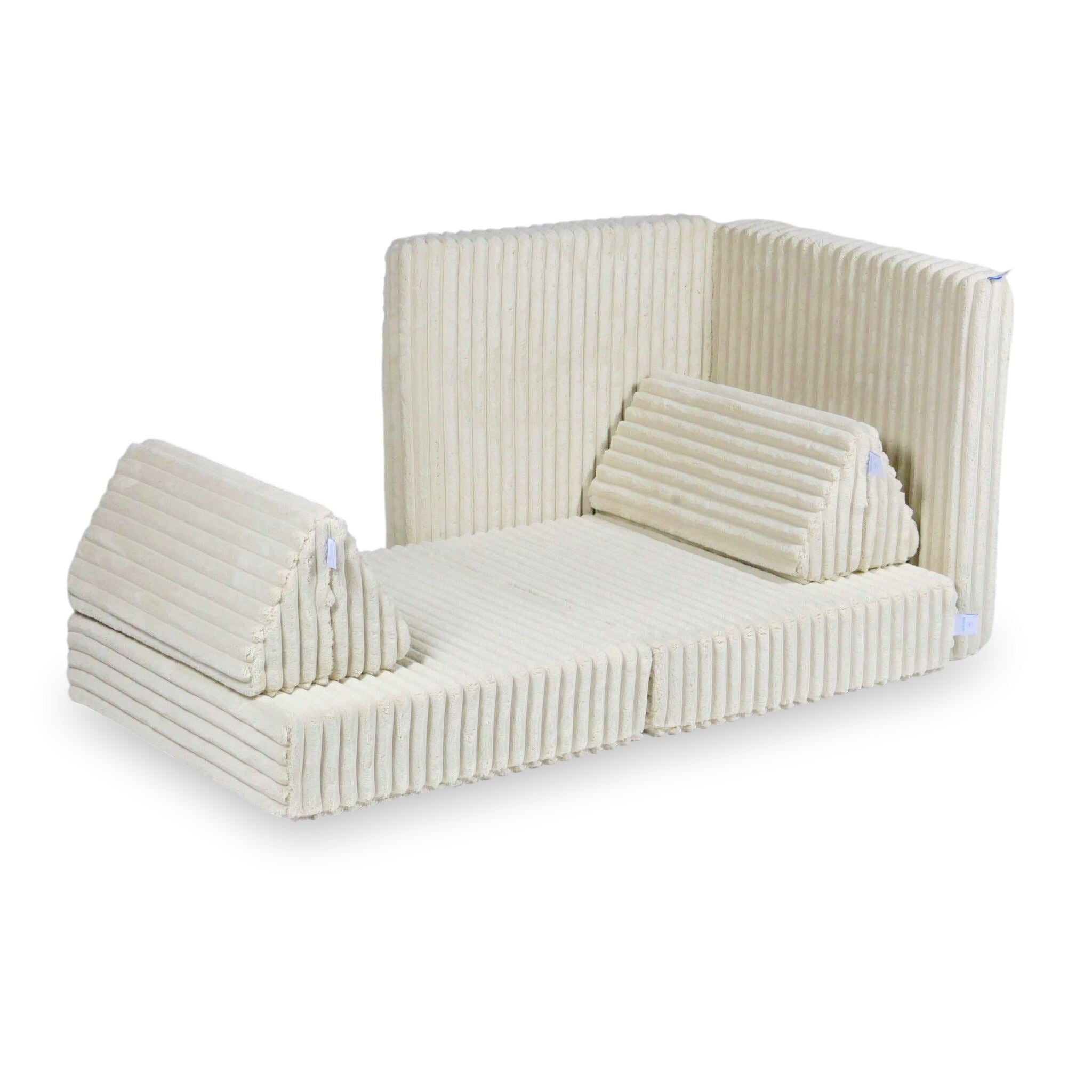 Canapé de jeu Montessori Mini Confort en Tissu gaufré