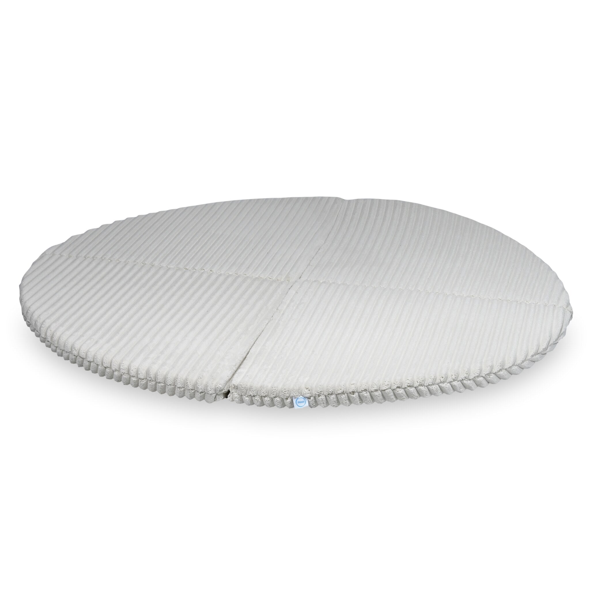 Tapis de jeu bébé rond 160cm en tissu gaufré