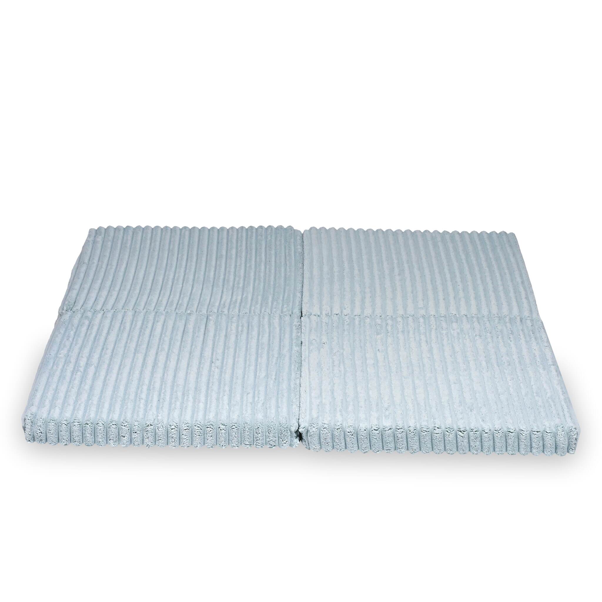 Tapis de jeu bébé pliable carré 120 × 120 cm en tissu gaufré