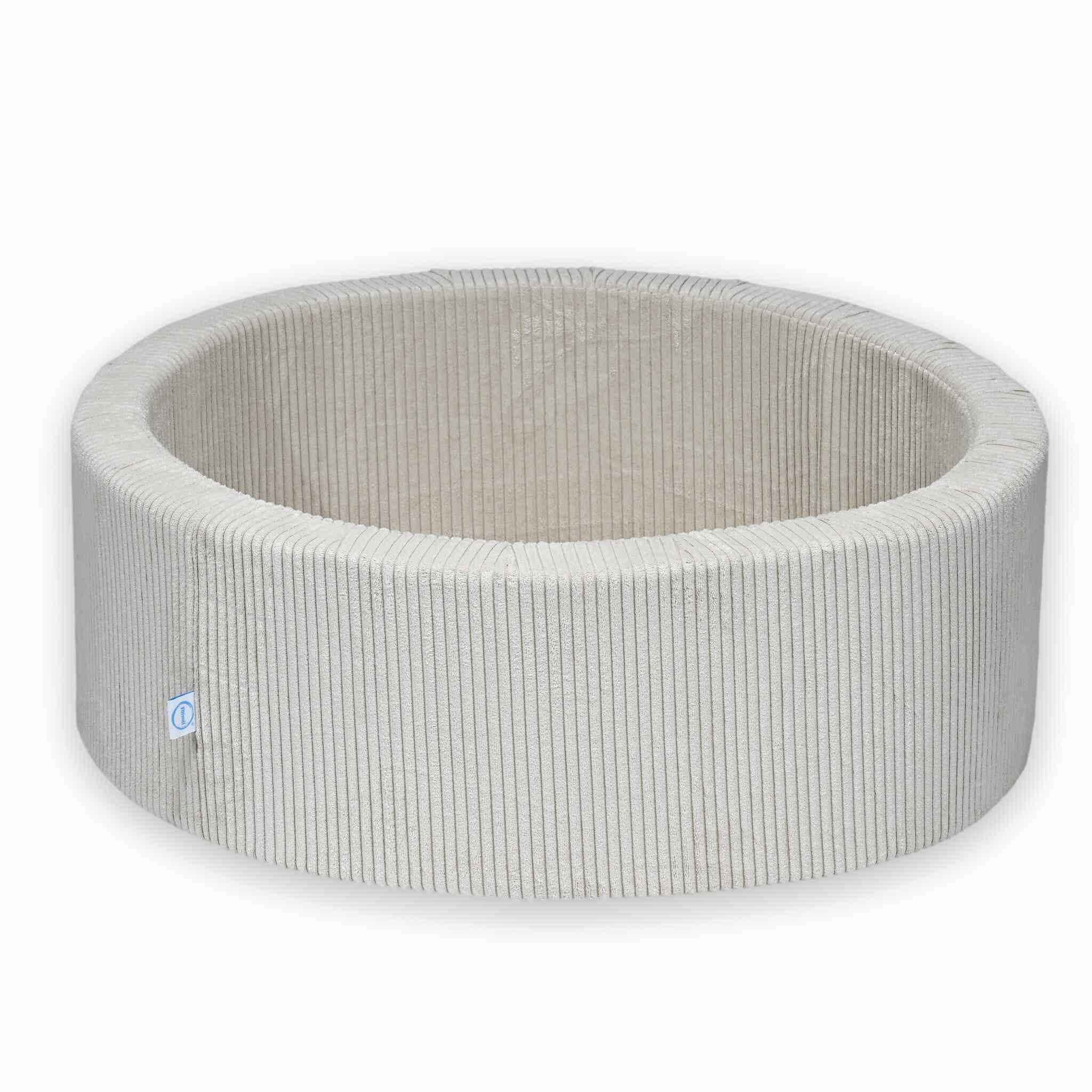 Piscine à Balles 90x30 velours côtelé beige sans balles