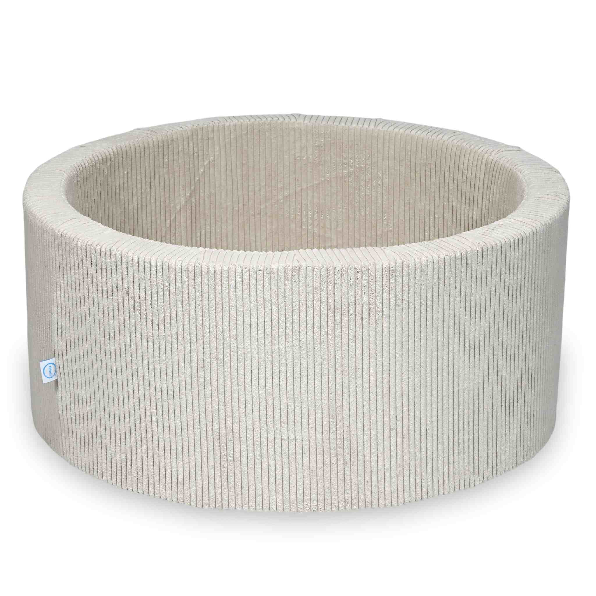 Piscine à Balles 90x40 velours côtelé beige sans balles