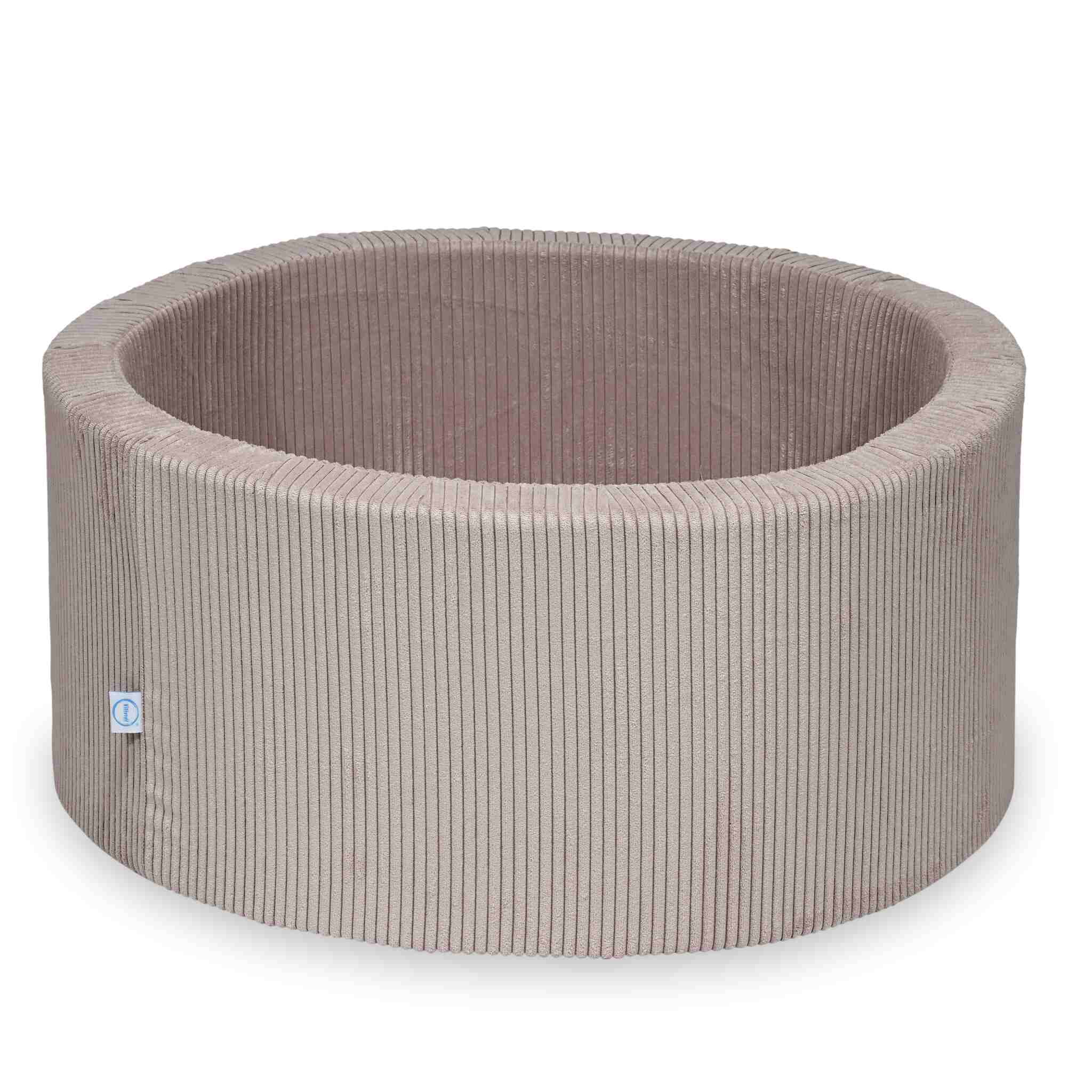 Piscine à Balles 90x40 velours côtelé rose clair sans balles