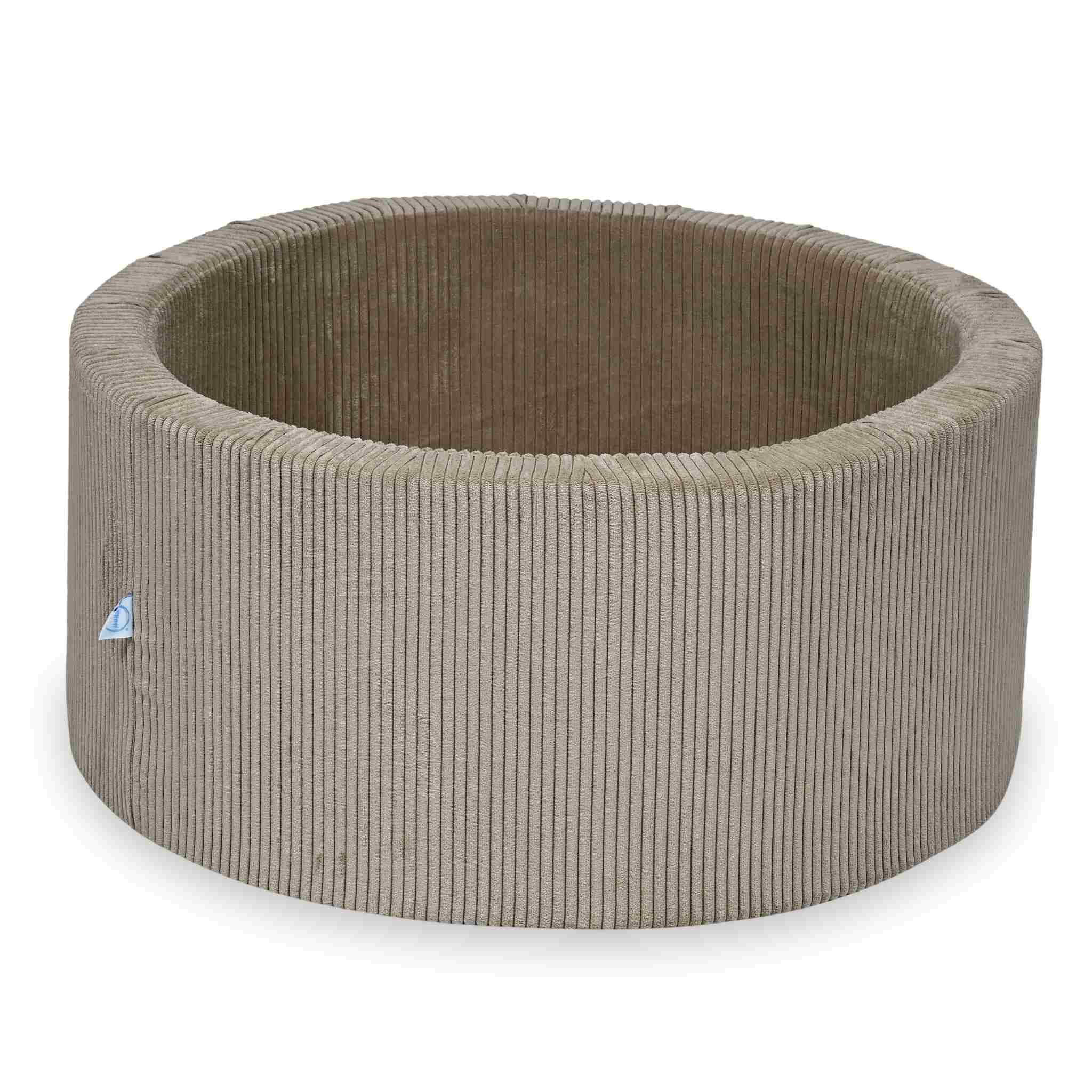 Piscine à Balles 90x40 velours côtelé toffee sans balles